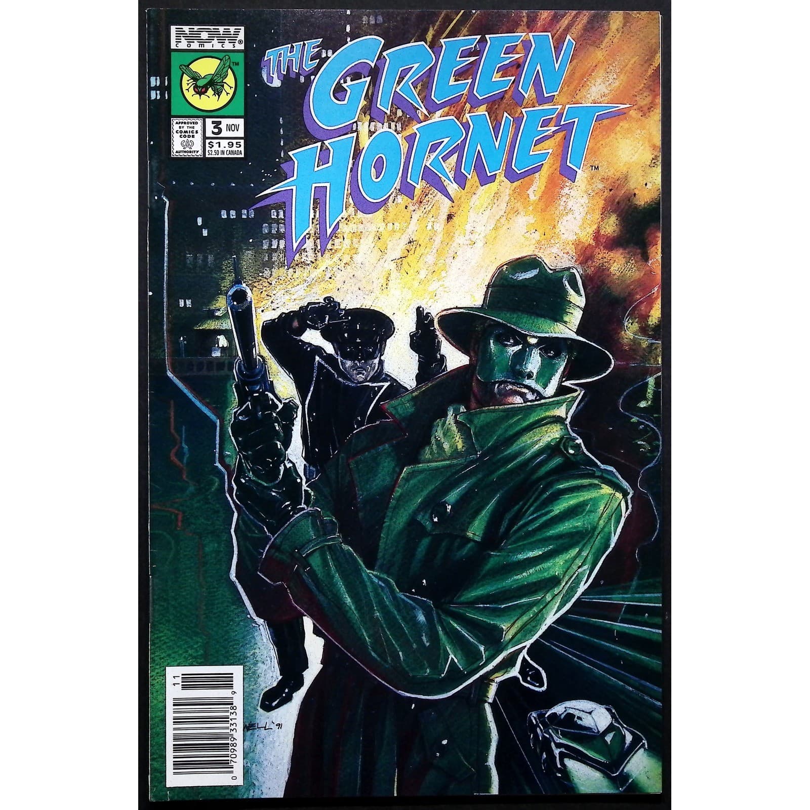 NOW Comics The Green Hornet 1 2 3 Comic Books Lot Set Newsstand 1991 Chuck Dixon - Thumbnail 3