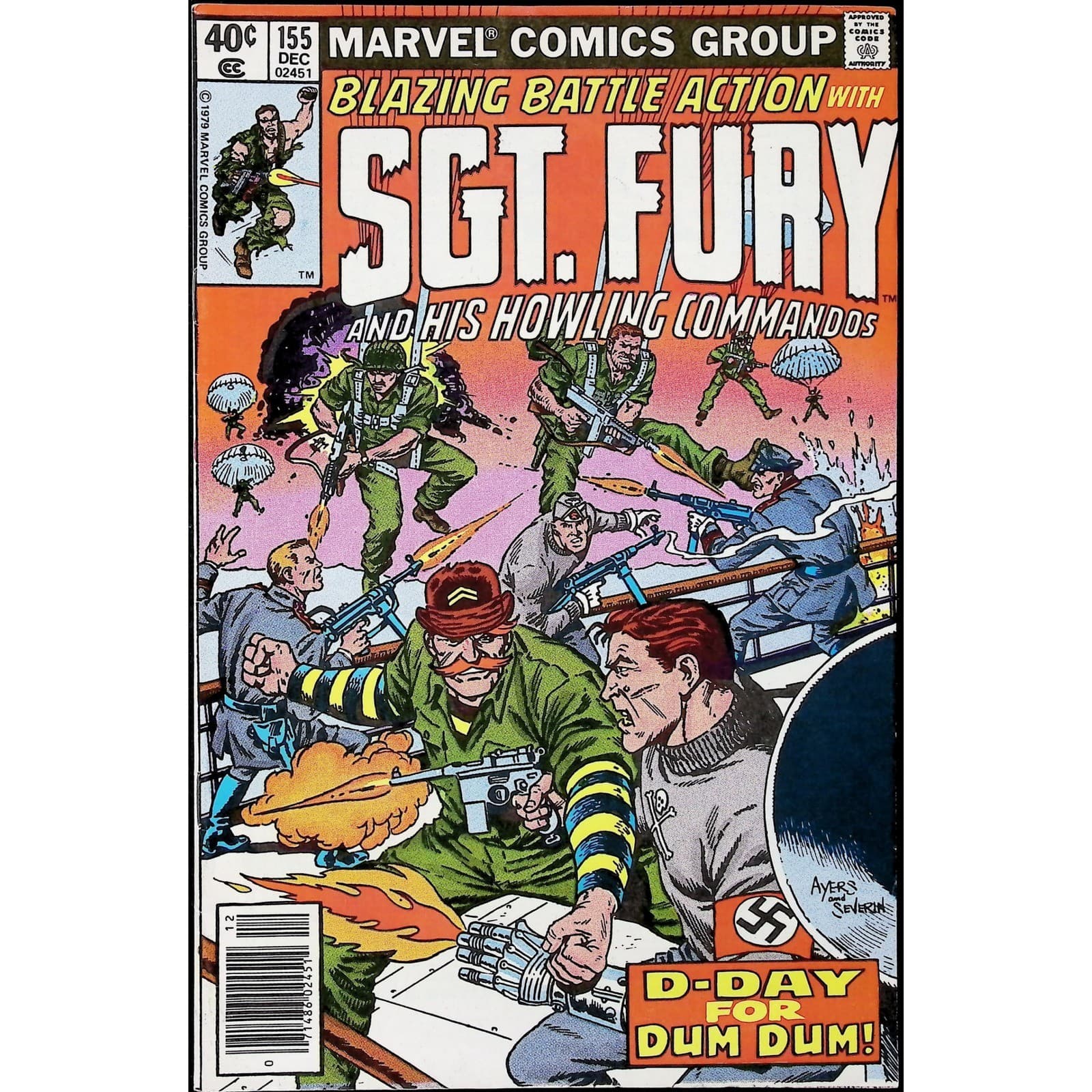 Sgt. Fury Howling Commandos 2X Comic Lot #155 143 1st Hecate Newsstand Marvel - Thumbnail 2