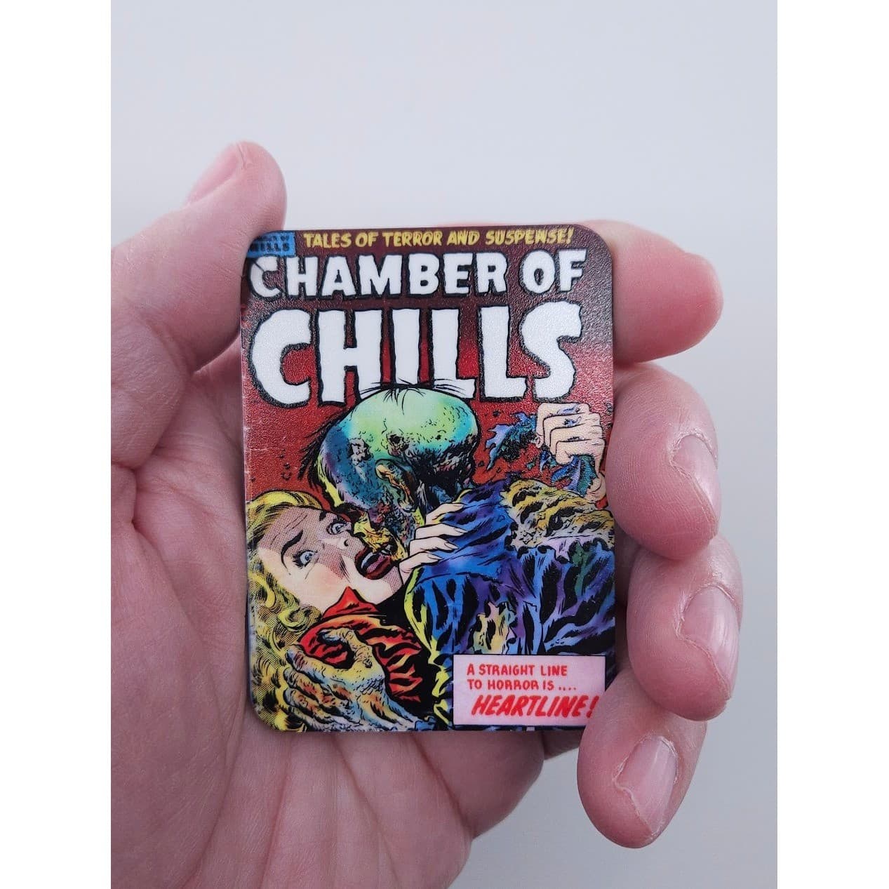 Handmade Magnet Set Classic Horror Comic Cover Art Vintage Lot 4pc - Thumbnail 6