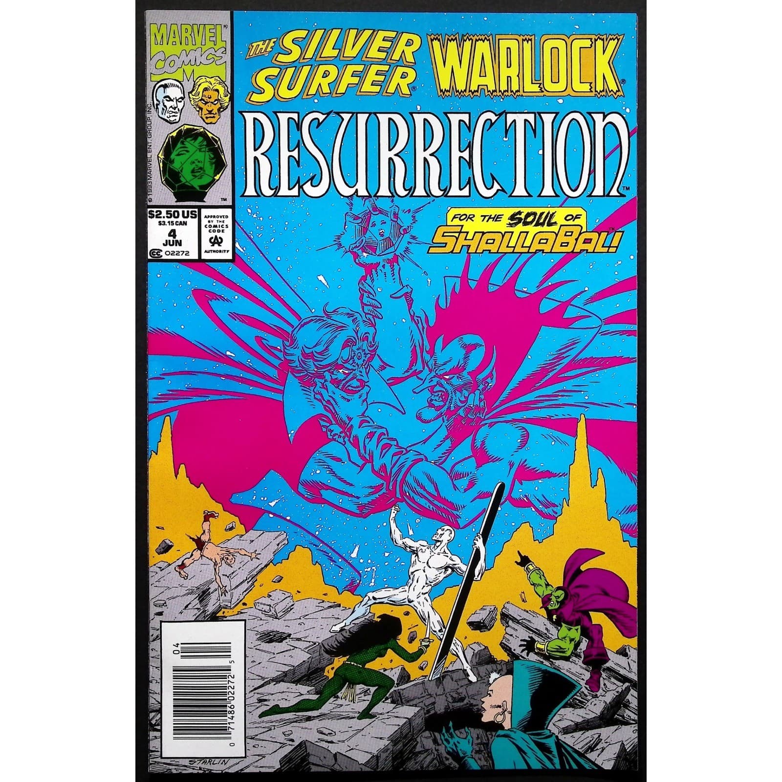 Marvel Comics Warlock Chronicles Lot of 4 Comic Books Silver Surfer Newsstand - Thumbnail 8