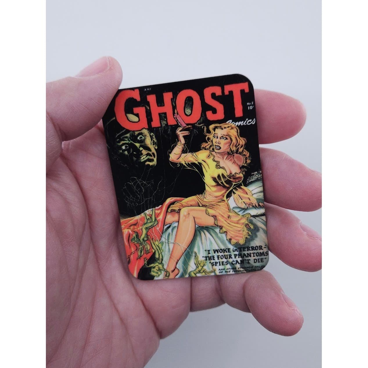 Handmade Magnet Set Classic Horror Comic Cover Art Vintage Lot 4pc - Thumbnail 8