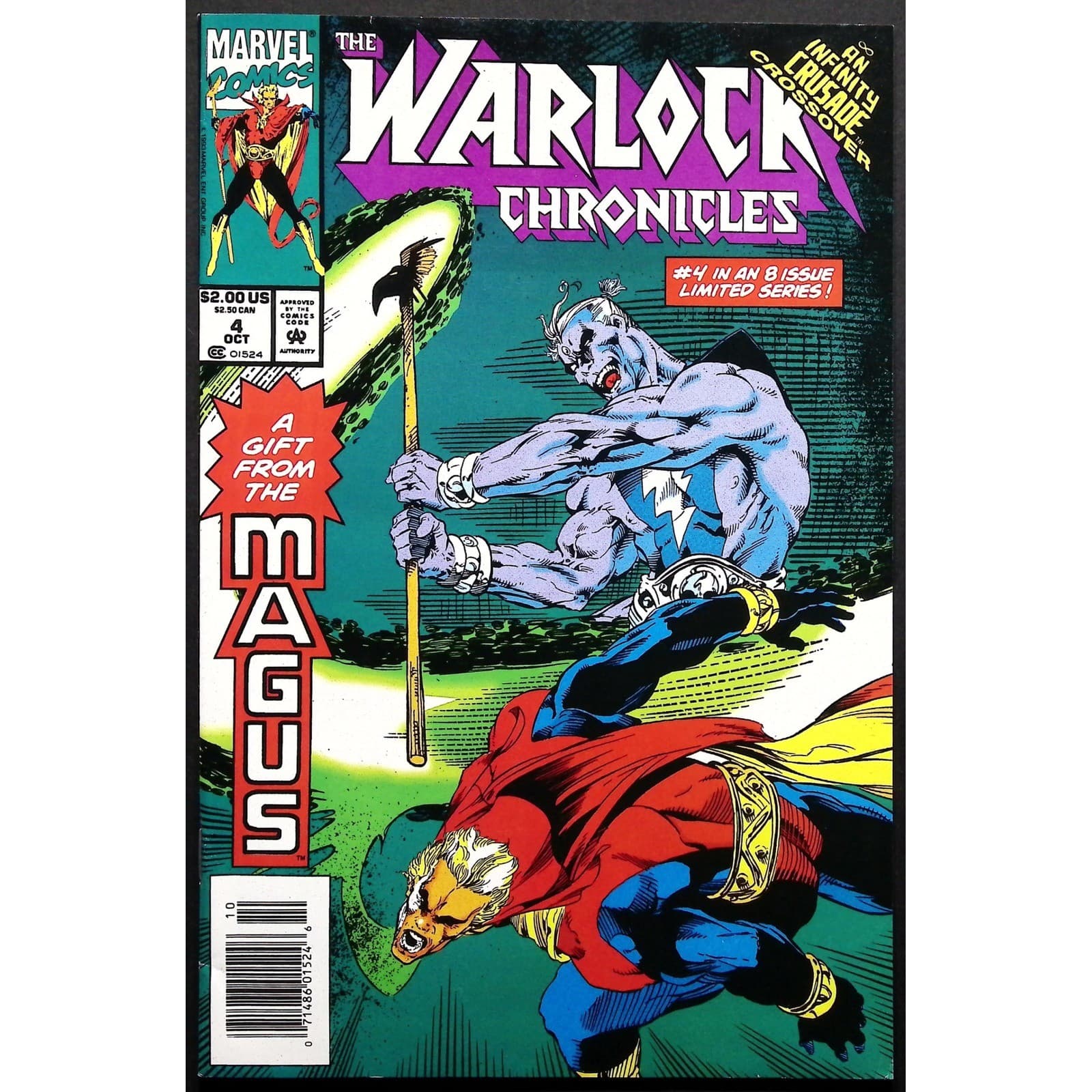 Marvel Comics Warlock Chronicles Lot of 4 Comic Books Silver Surfer Newsstand - Thumbnail 4