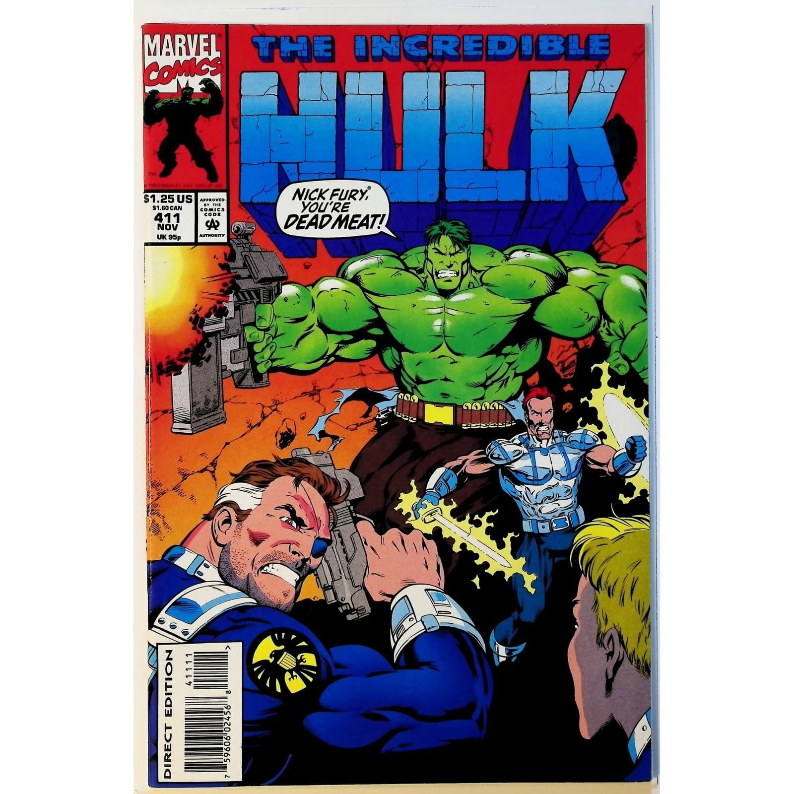 Incredible Hulk Comic Lot #348 393 411 Marvel Bronze/Modern Key Issues VF/NM - Thumbnail 3