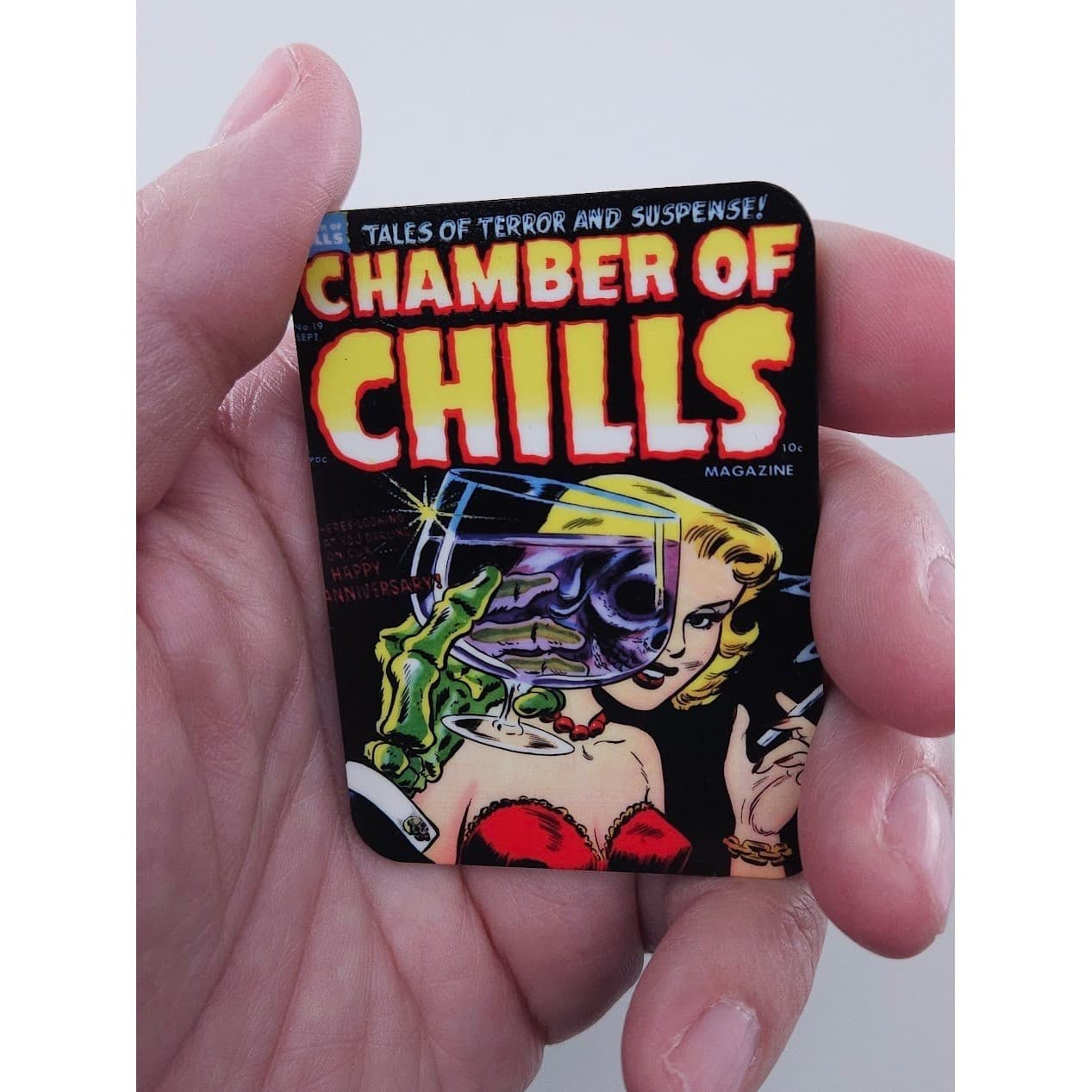 Handmade Magnet Set Classic Horror Comic Cover Art Vintage Lot 4pc - Thumbnail 2