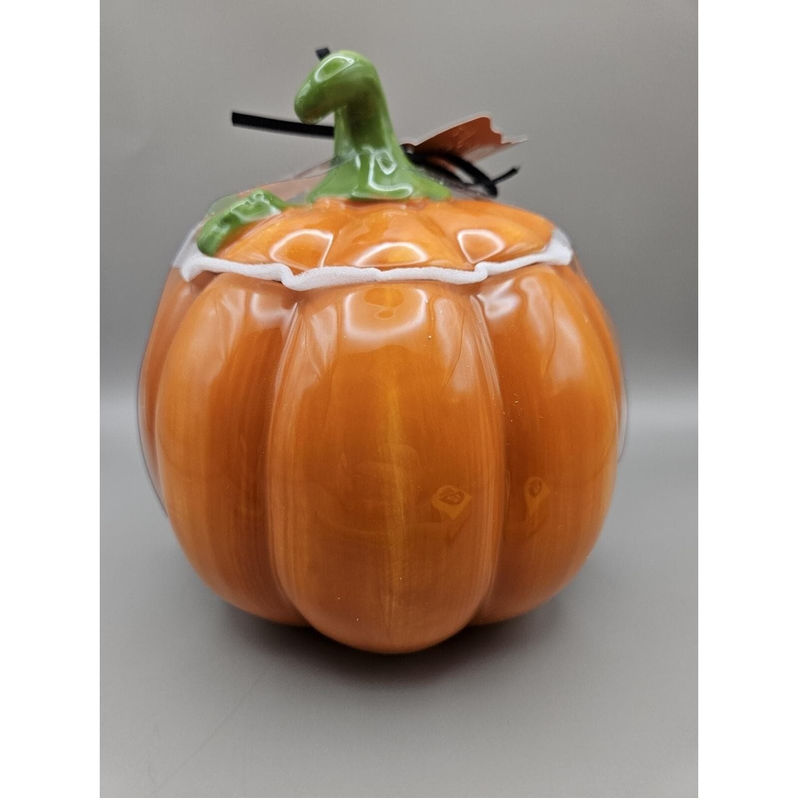 Sanrio Blue Sky Hello Kitty HK Halloween Small 6.5" Pumpkin Cookie Jar - Thumbnail 2