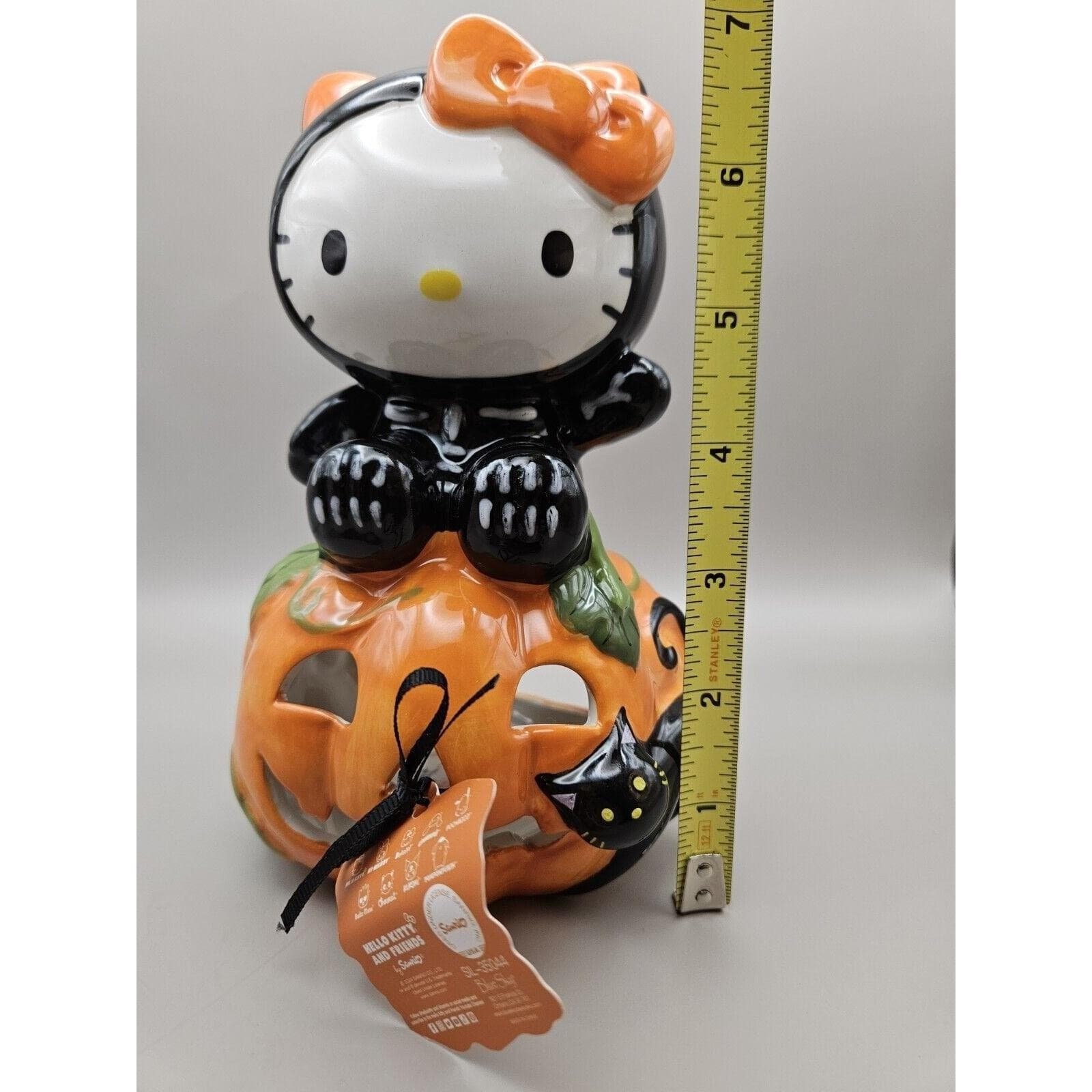 Hello Kitty HK Skeleton On Halloween Pumpkin Blue Sky - Thumbnail 6