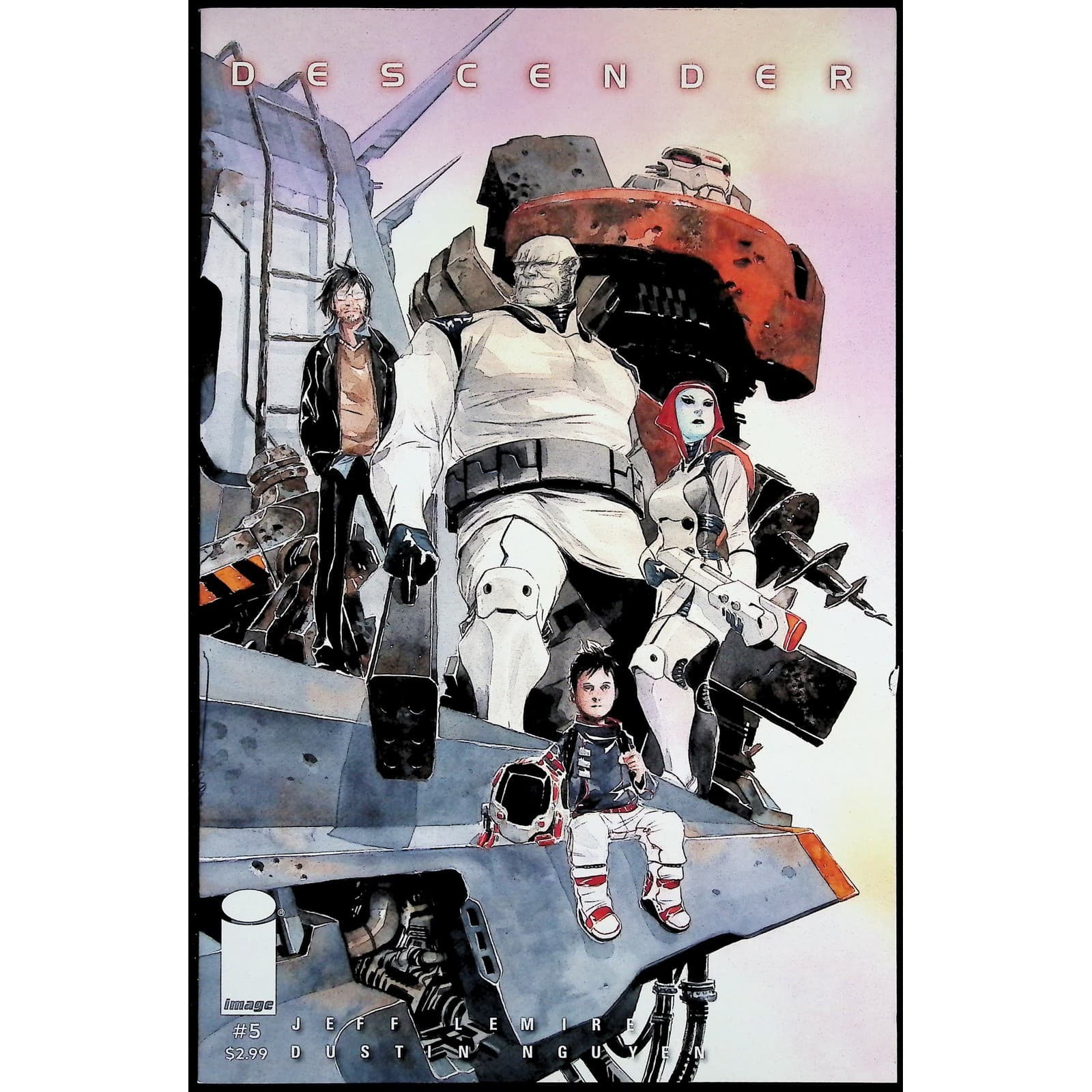 Image Comics Descender No. 1-6 Comic Lot Jeff Lemire Dustin Nguyen Sci-Fi #1-6 - Thumbnail 3