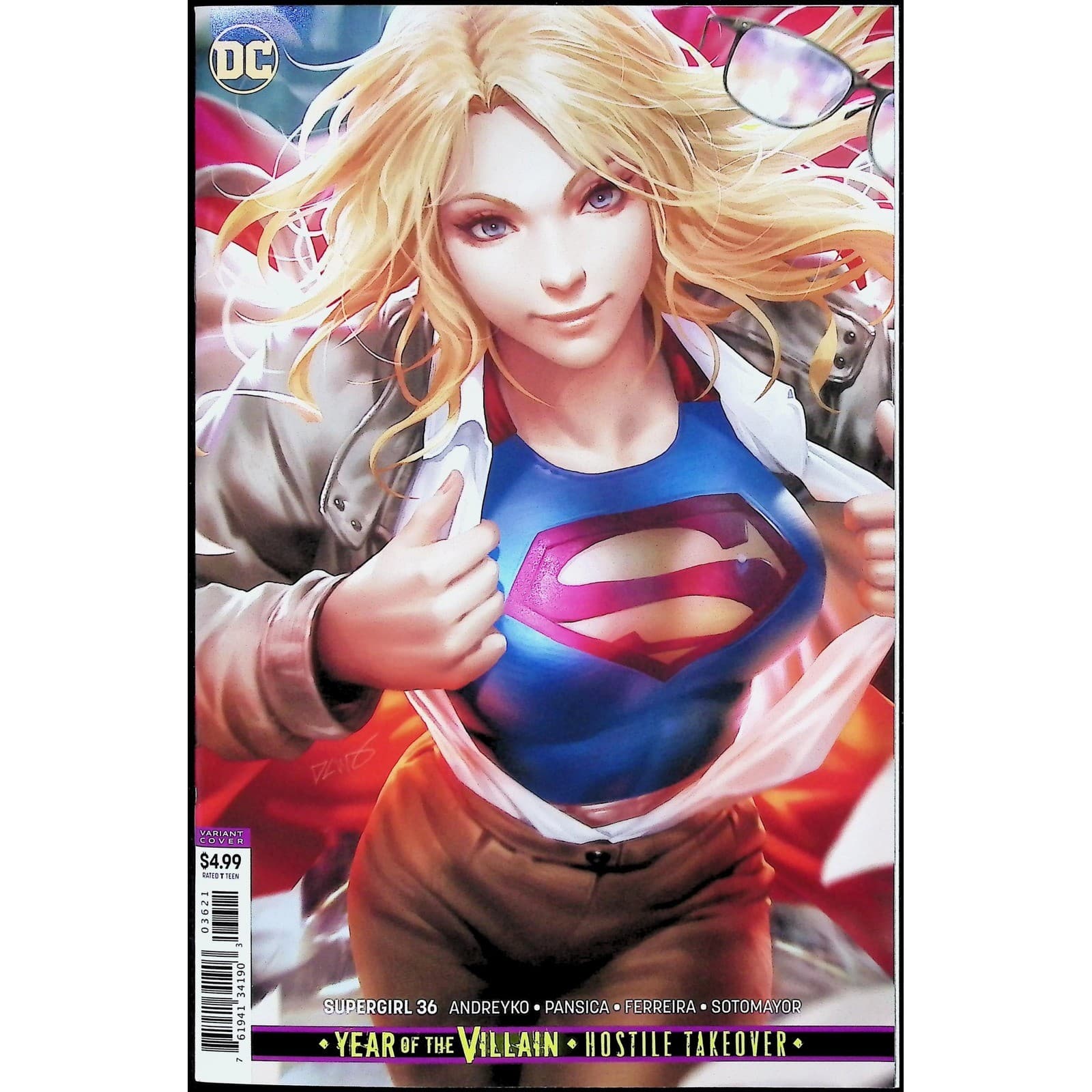 Supergirl 6X Comic Lot #34 35 36 37 27 Annual 1 1st Supergirl Who Laughs Chew DC - Thumbnail 4