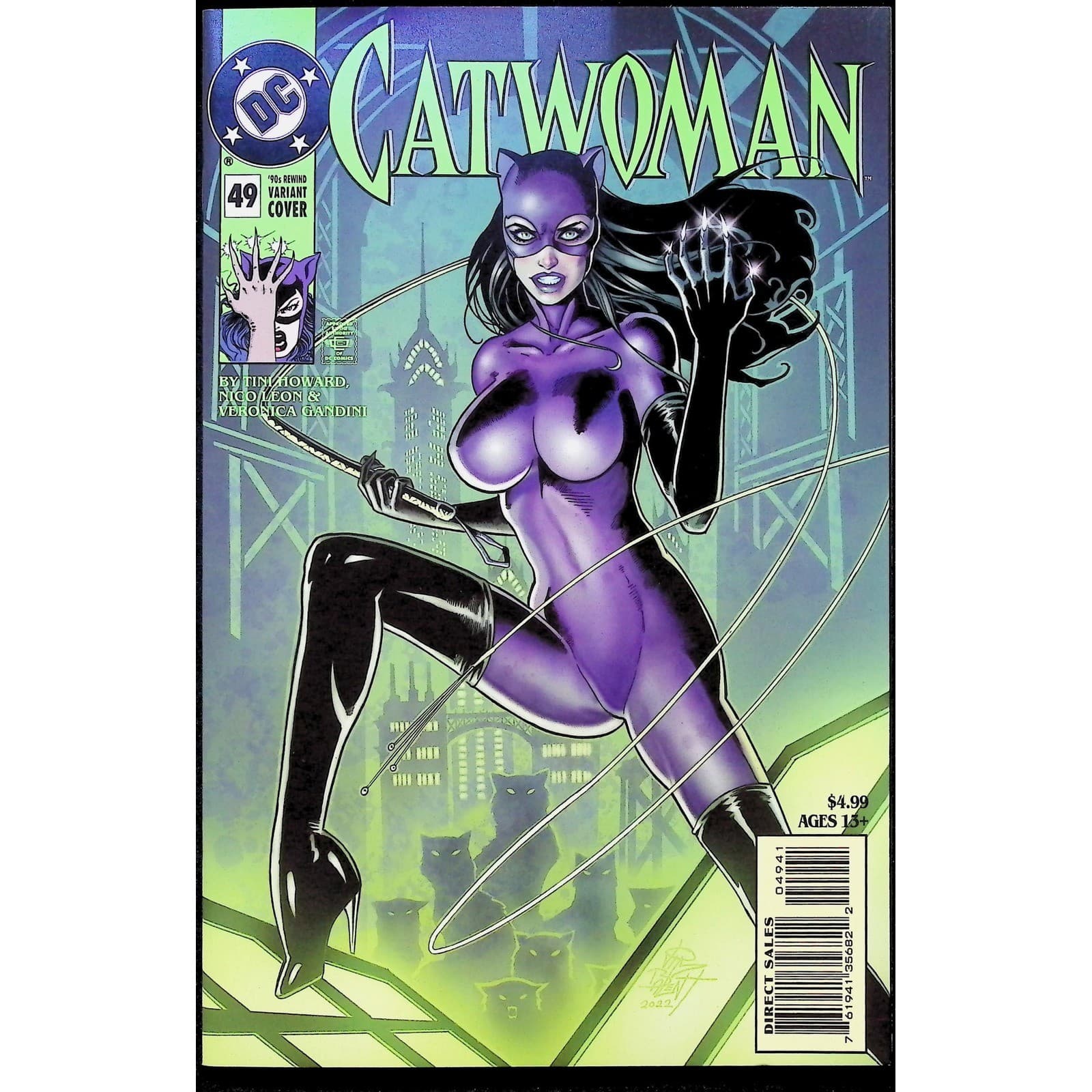 Catwoman 2X Comic Lot #49 49 1st Eiko Hasigawa 90s Variant Punchline DC - Thumbnail 4
