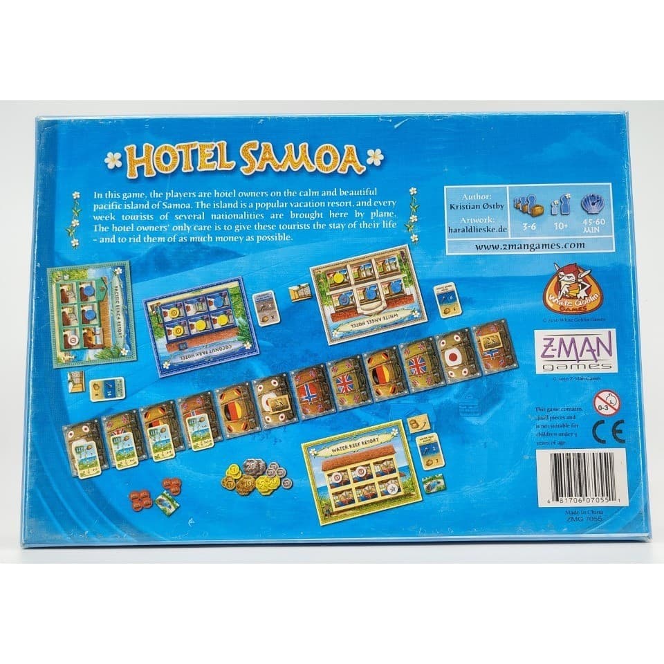 Hotel Samoa Board Game Z-Man Games Brand New Factory Sealed Strategy Retro - Thumbnail 3