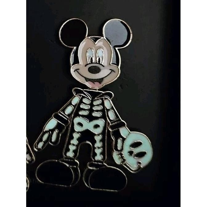 Disney x Baublebar Halloween Mickey Mouse Skeleton Earrings NIB GLOW IN DARK - Thumbnail 2