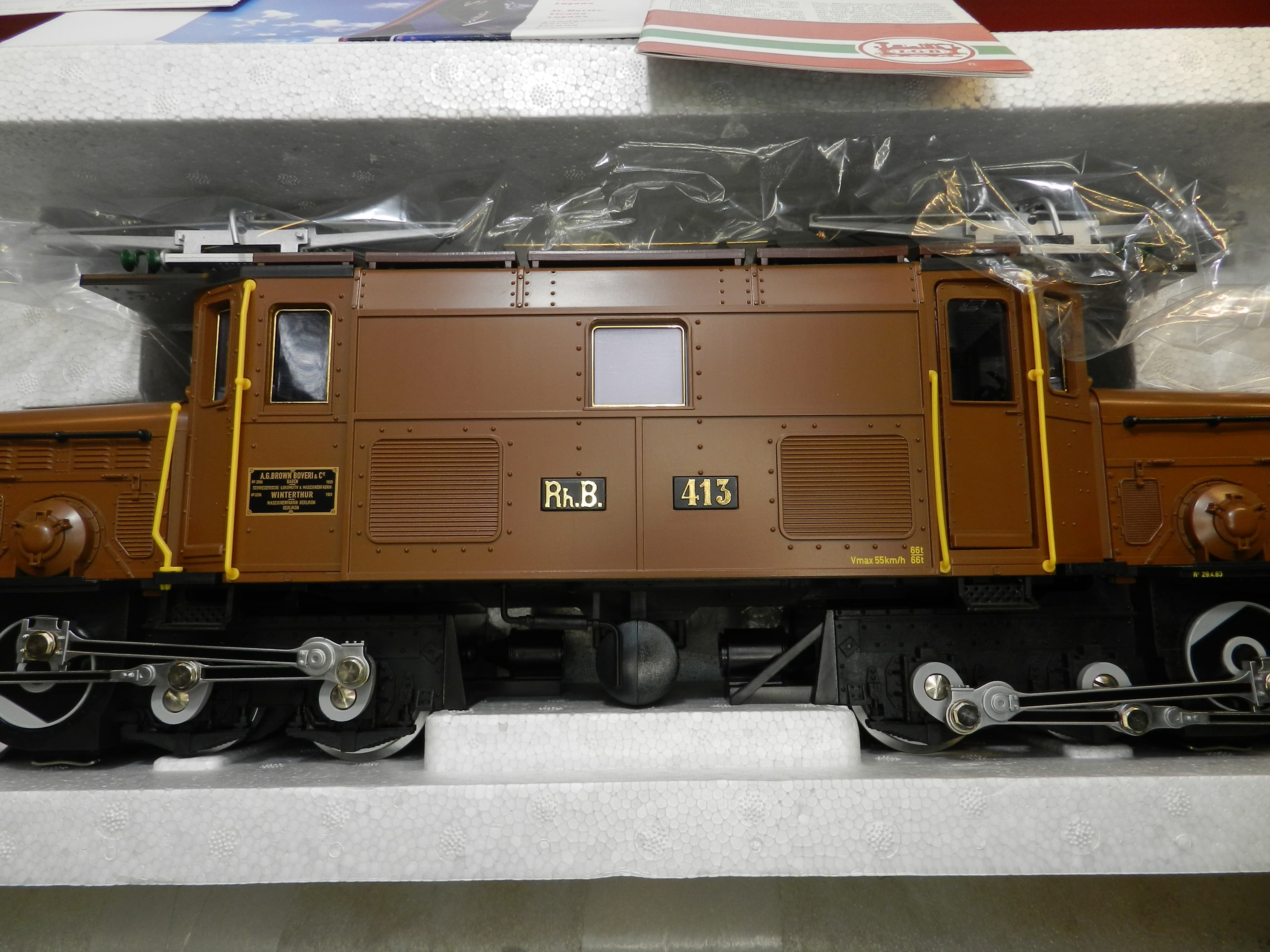 Lehmann Train LGB 2040 RhB Crocodile Electric Locomotive #413 2240 G Scale (O88K - Thumbnail 5