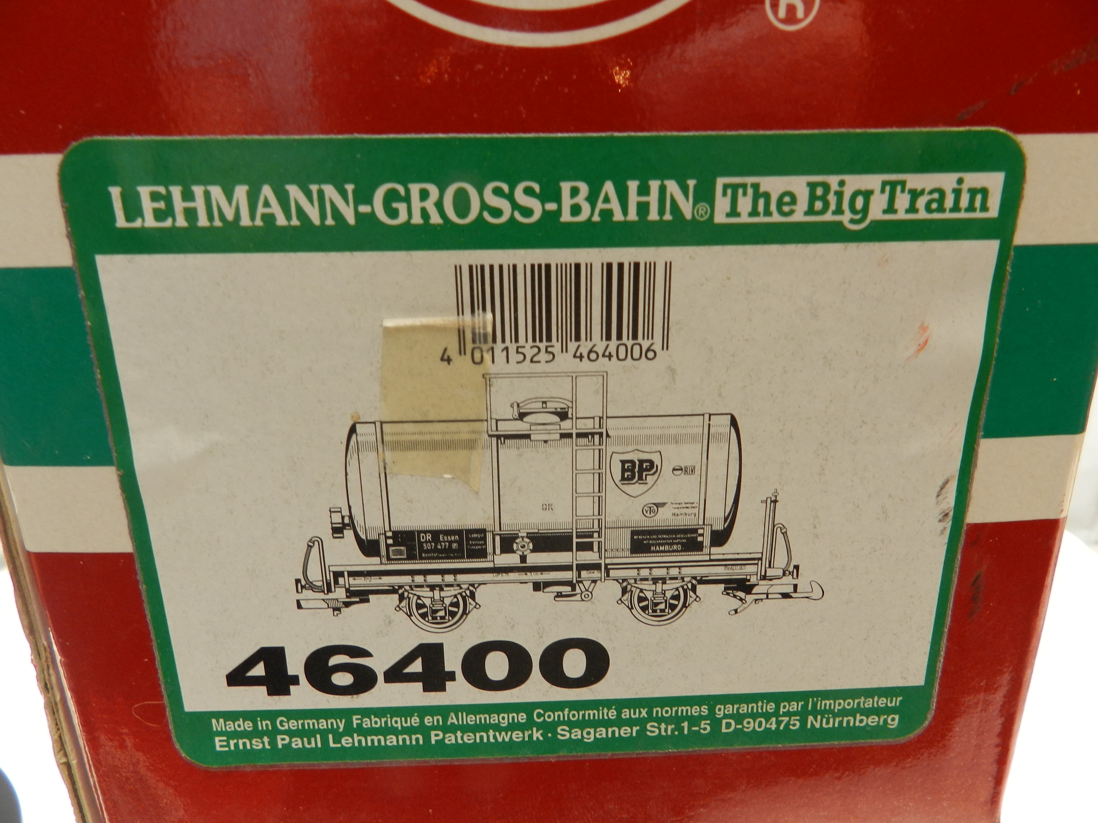 LGB 46400 BP® Tank Car Green G-scale model train British Petroleum Tank Car O89K - Thumbnail 5