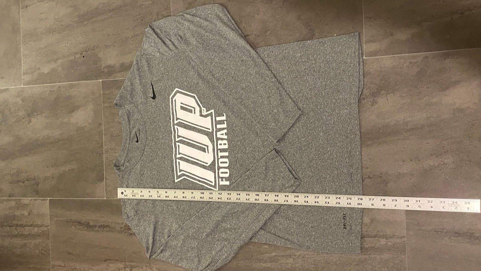 L Grey Nike IUP football long sleeve shirt mens. - Thumbnail 2