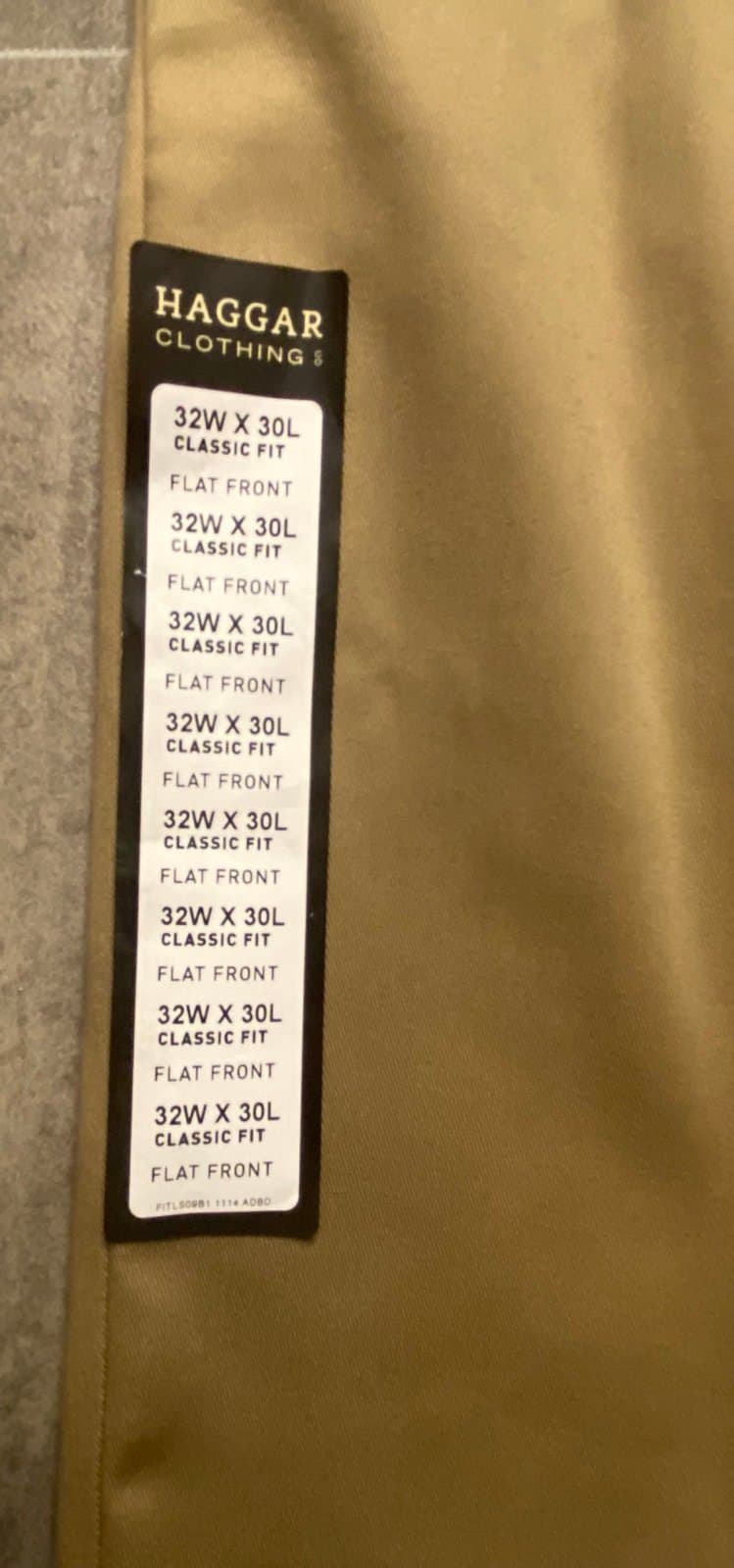 Khaki Haggar men's 32x30 dress trousers - Thumbnail 2