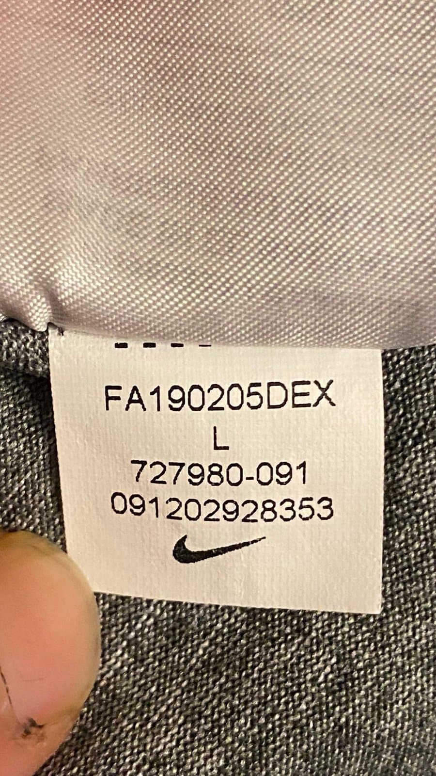 L Grey Nike IUP football long sleeve shirt mens. - Thumbnail 5
