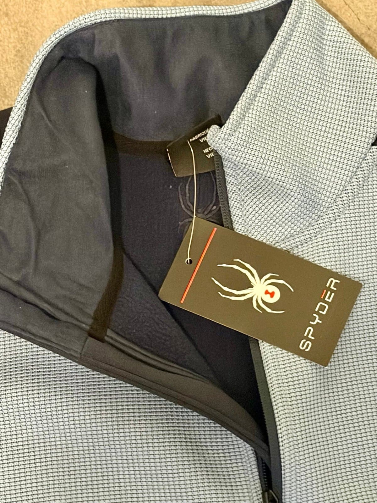 NWT Spyder Men’s Bandit Full Zip Jacket - Blue/Black - Medium - Thumbnail 4