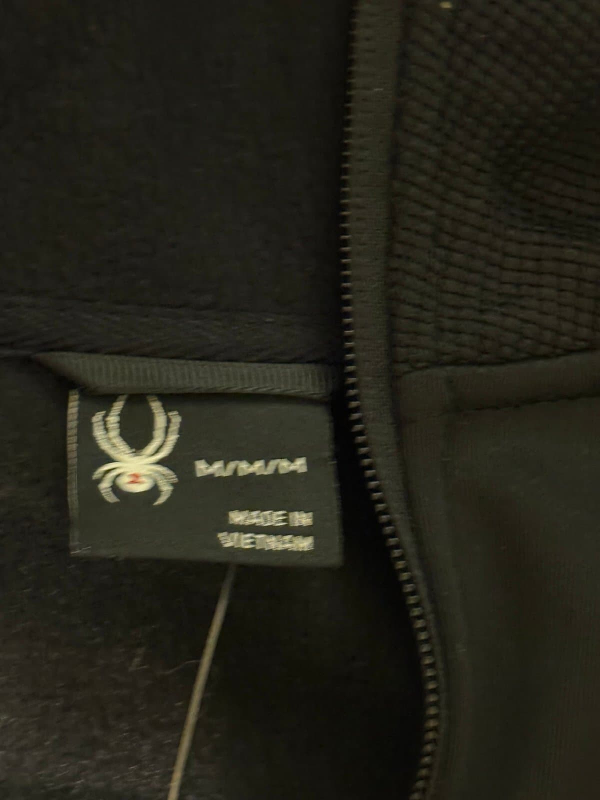 NWT Spyder Waffle Knit 1/4 Zip Hoodie Navy/Black Gorpcore Mediu - Thumbnail 6