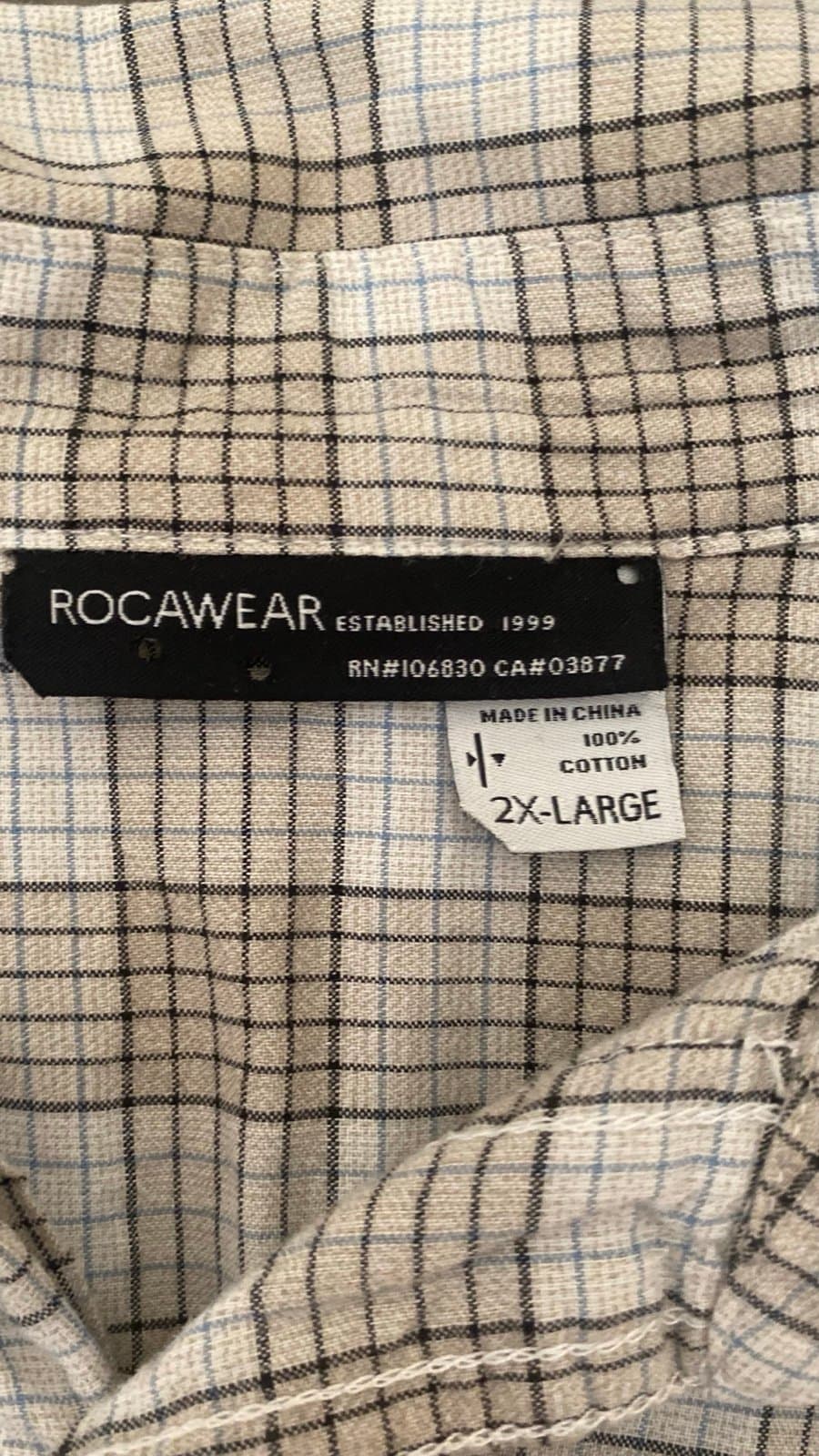 Browne and white Rocawear XL long sleeve button up - Thumbnail 4
