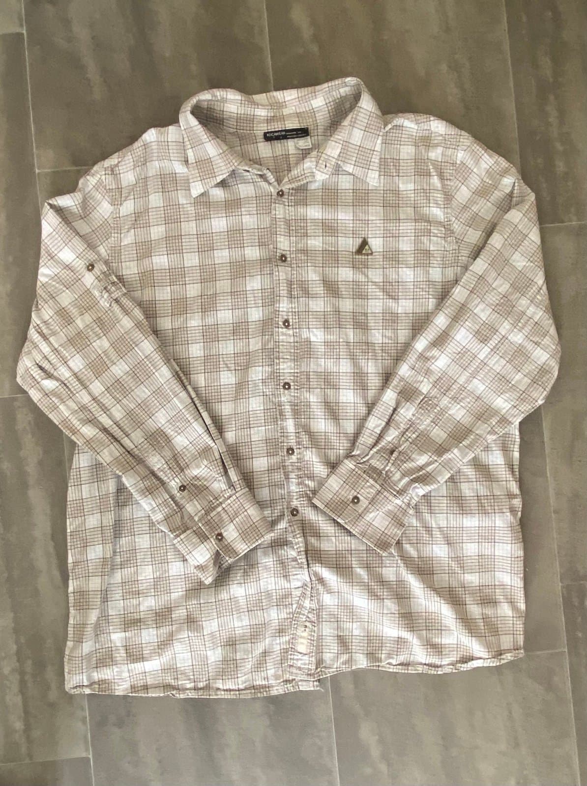 Browne and white Rocawear XL long sleeve button up - Thumbnail 2