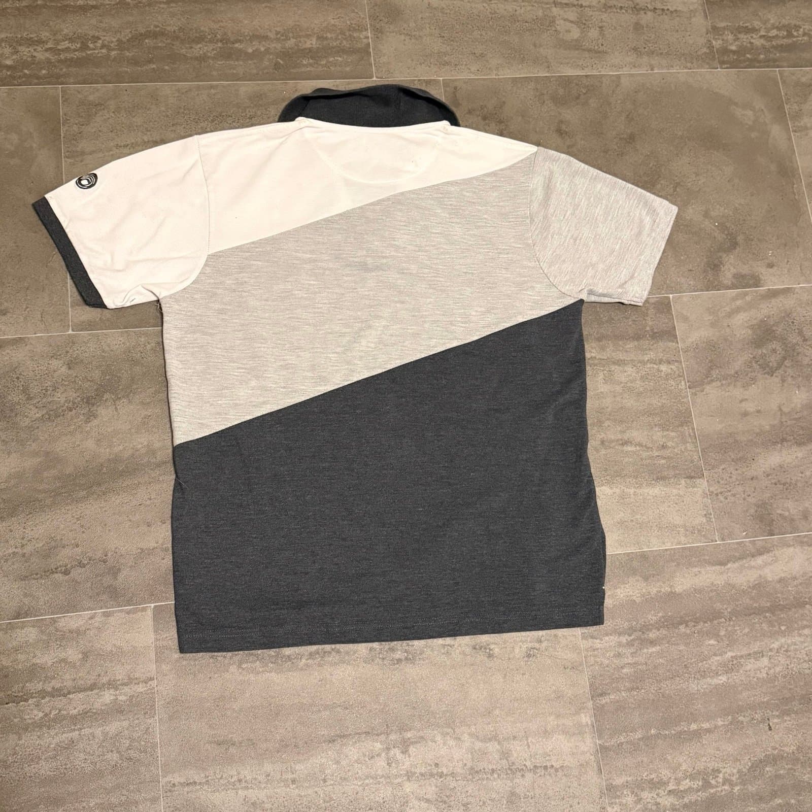 White & grey spunk XL Polo Shirt - Thumbnail 4