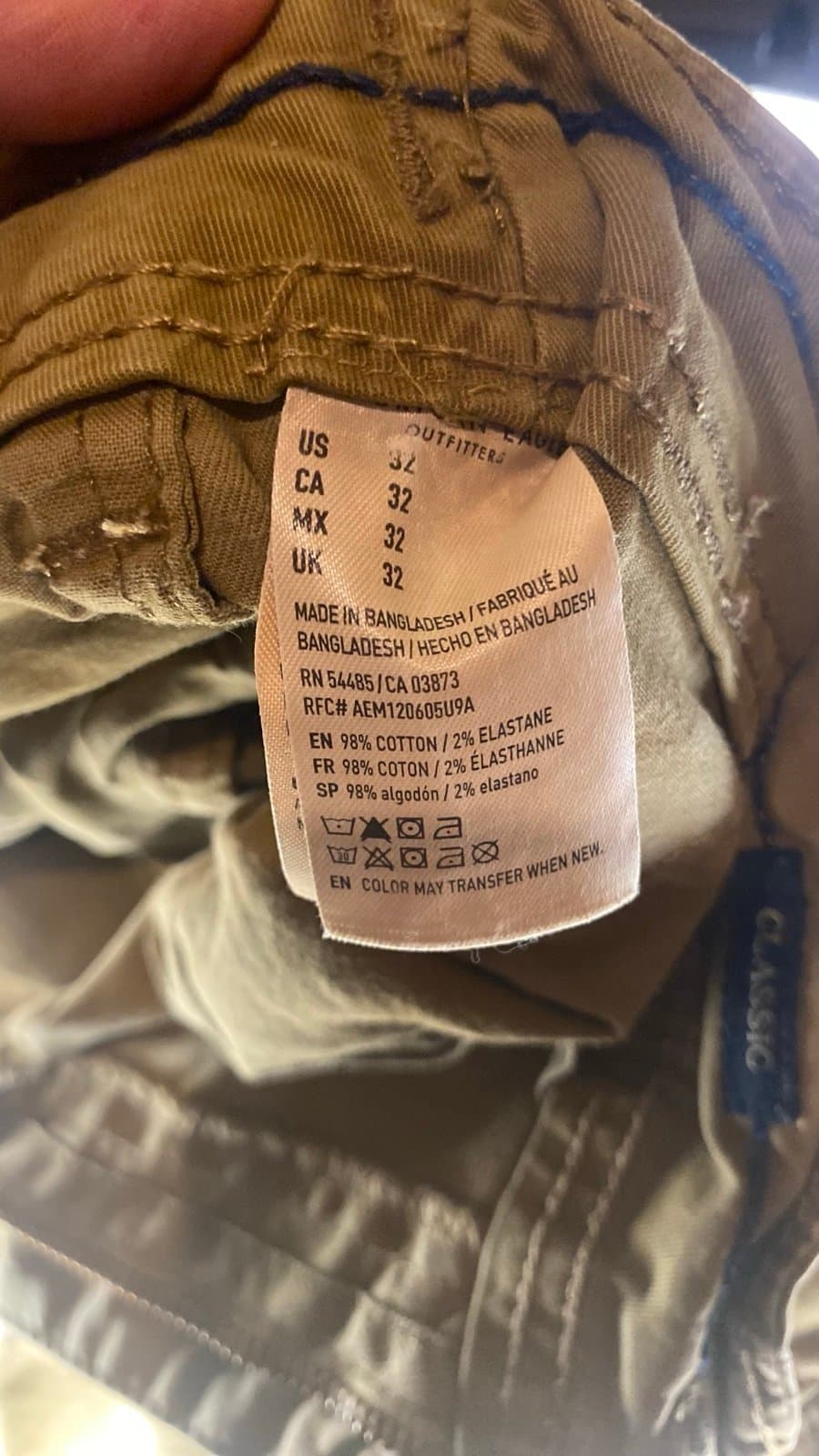 Tan American eagle size 32 cargo shorts - Thumbnail 4