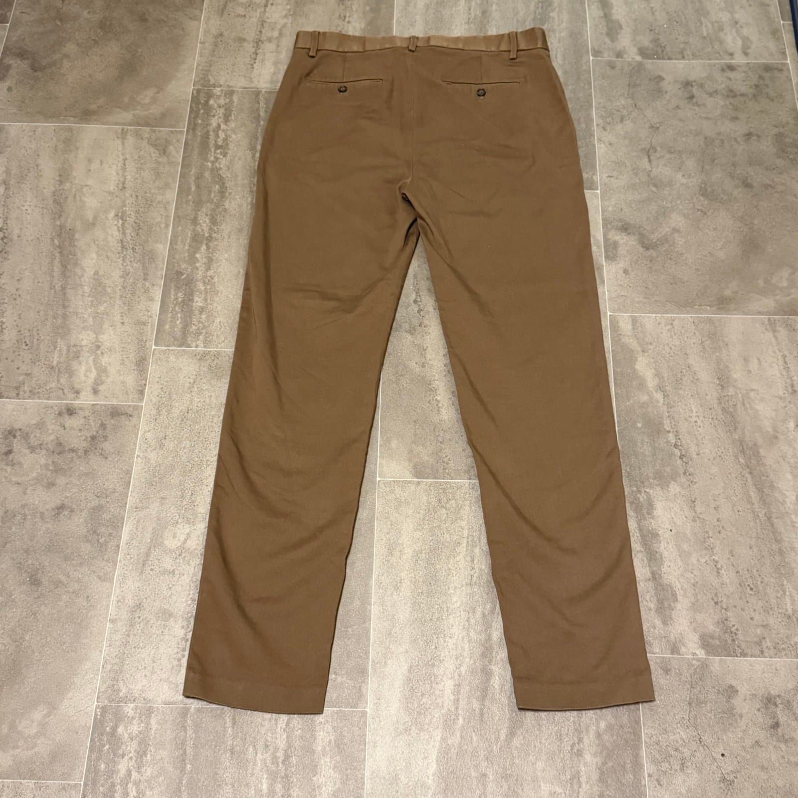 Brown Banana Republic 34x34 mens Slim Traveler slacks - Thumbnail 7