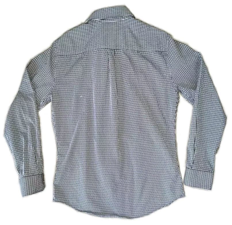Long sleeve button up apt.9 m slim fit white and blue pattern. - Thumbnail 2