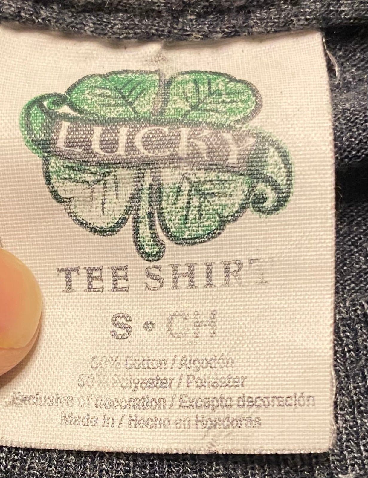 Grey and green lucky print tee shirt - Thumbnail 2