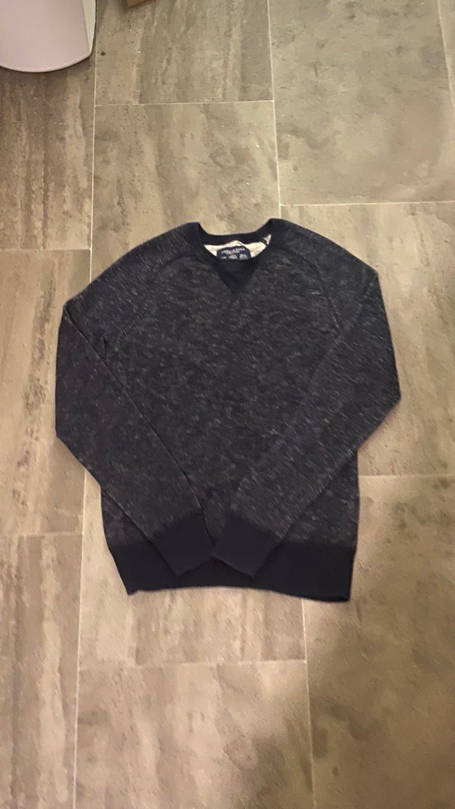 Navy blue American Eagle Outfitters S/P heather sweater