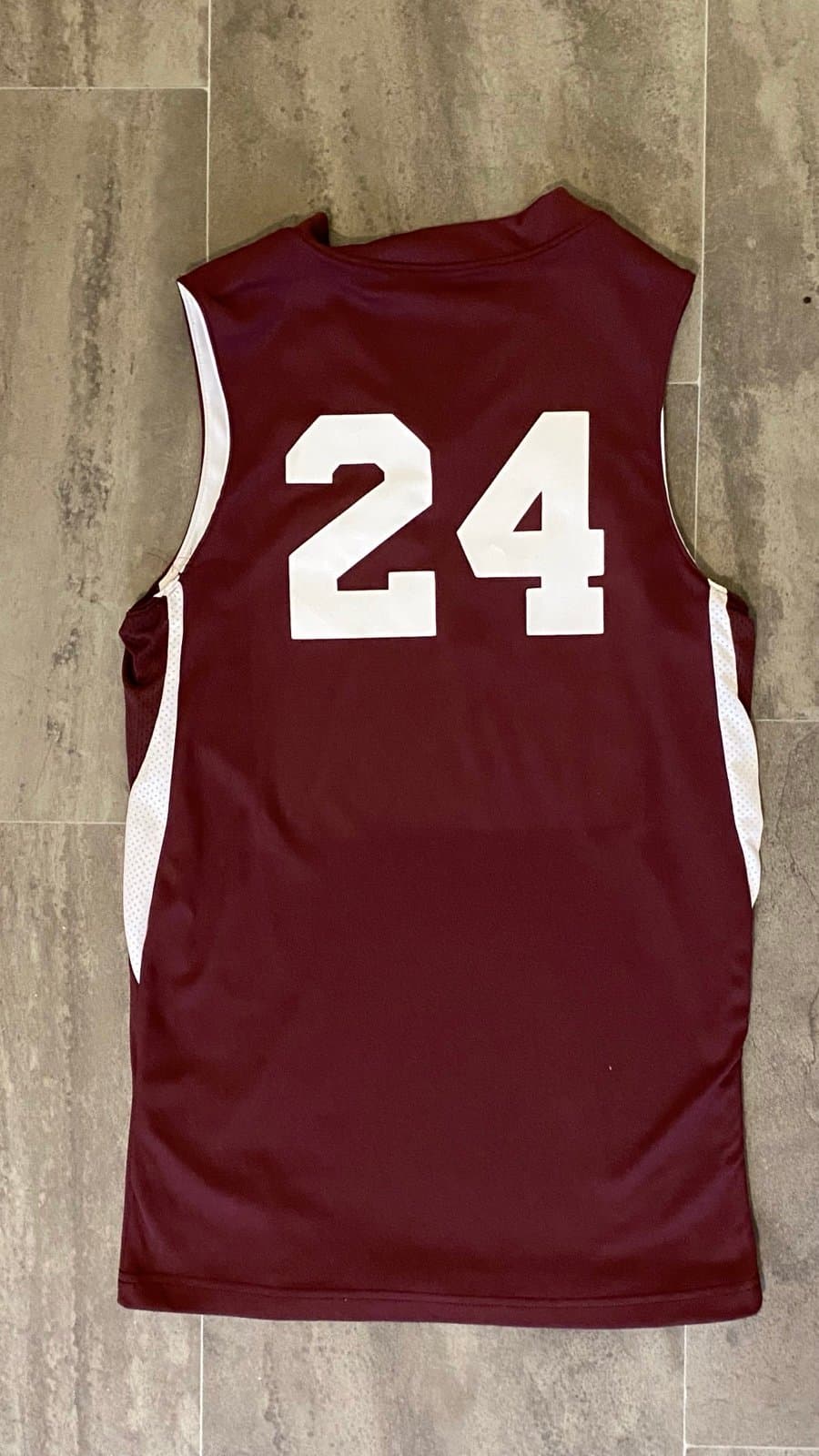 White and burgundy State jersey reversible XL - Thumbnail 4
