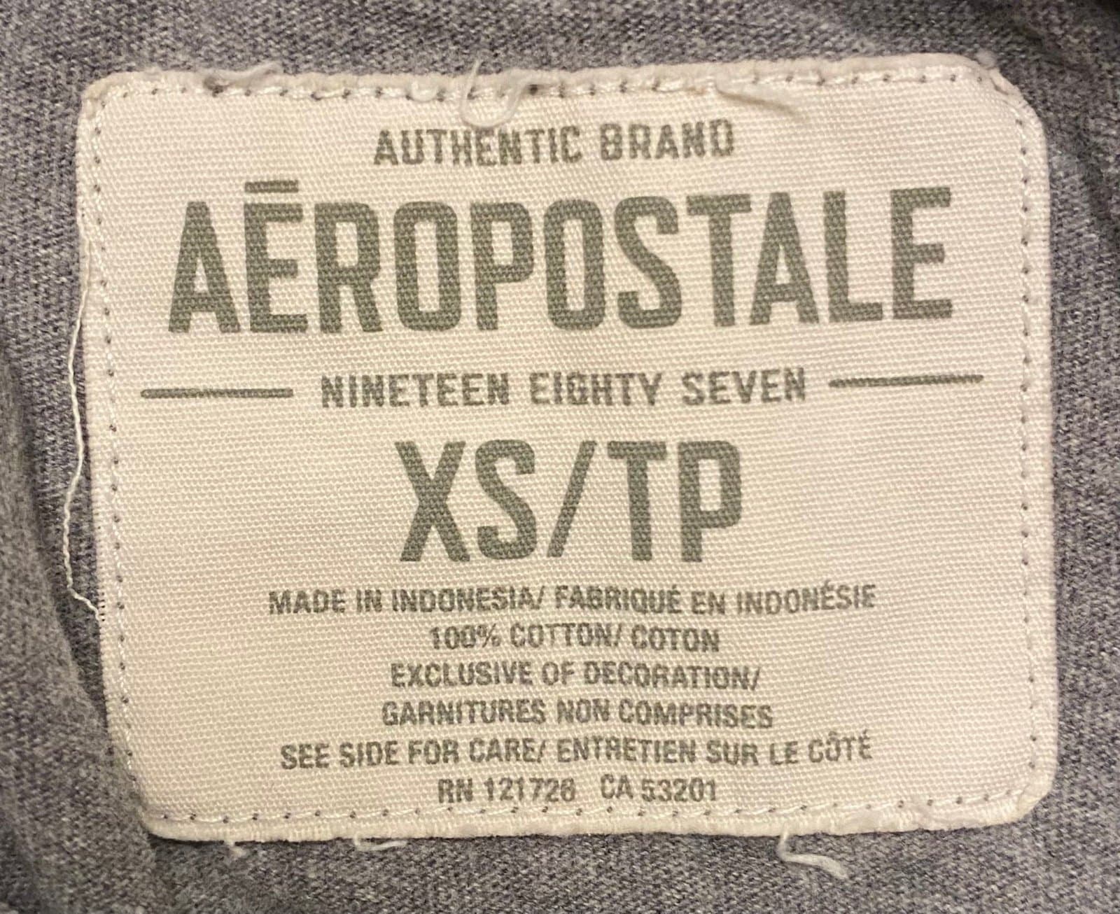 Grey Aeropostal XS shirt - Thumbnail 3