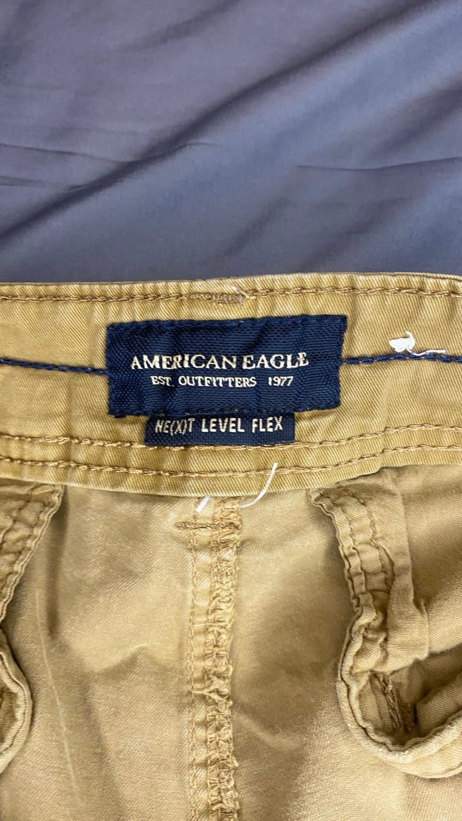 Tan American eagle size 32 cargo shorts - Thumbnail 3