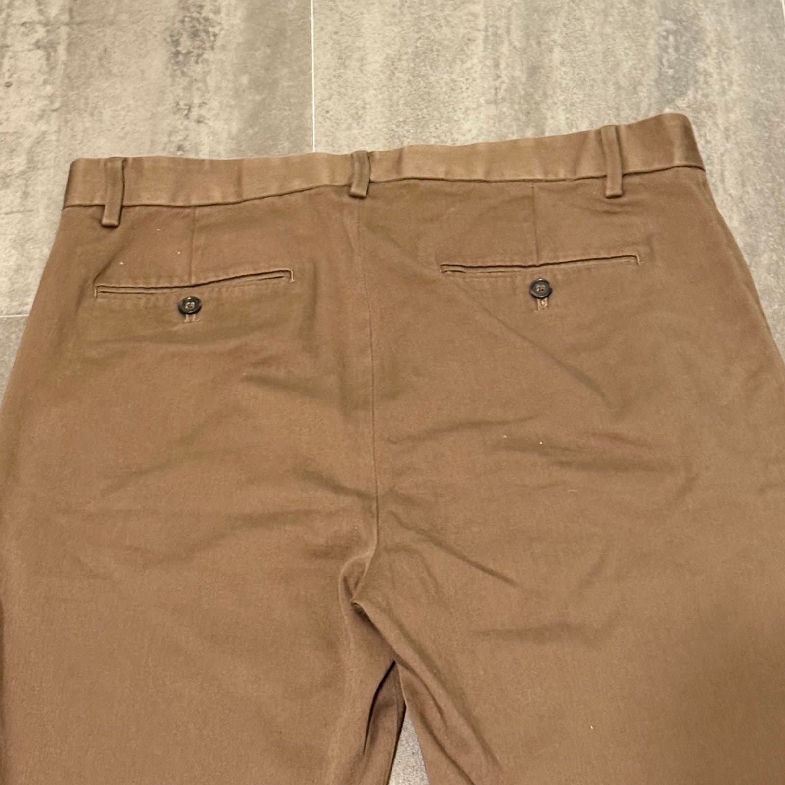 Brown Banana Republic 34x34 mens Slim Traveler slacks - Thumbnail 8