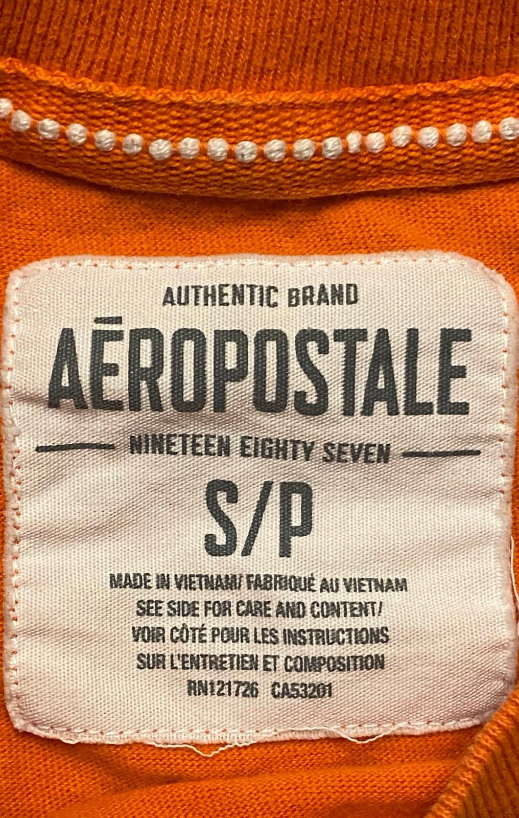 Orange Aeropostale small shirt - Thumbnail 2