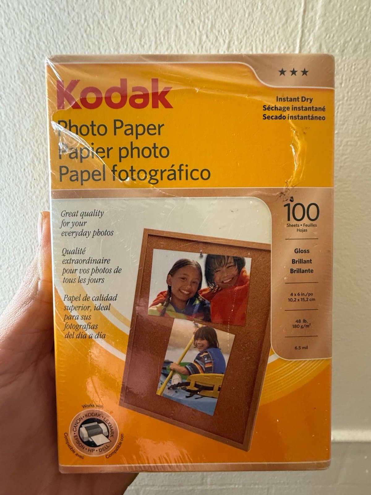 New Kodak 100 glossy photo printing paper