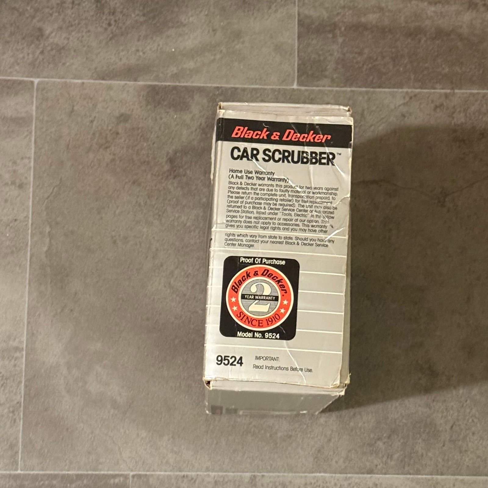 Vintage Black & Decker Car Scrubber #9524 - 12V DC, NIB (New in Box) - Thumbnail 4