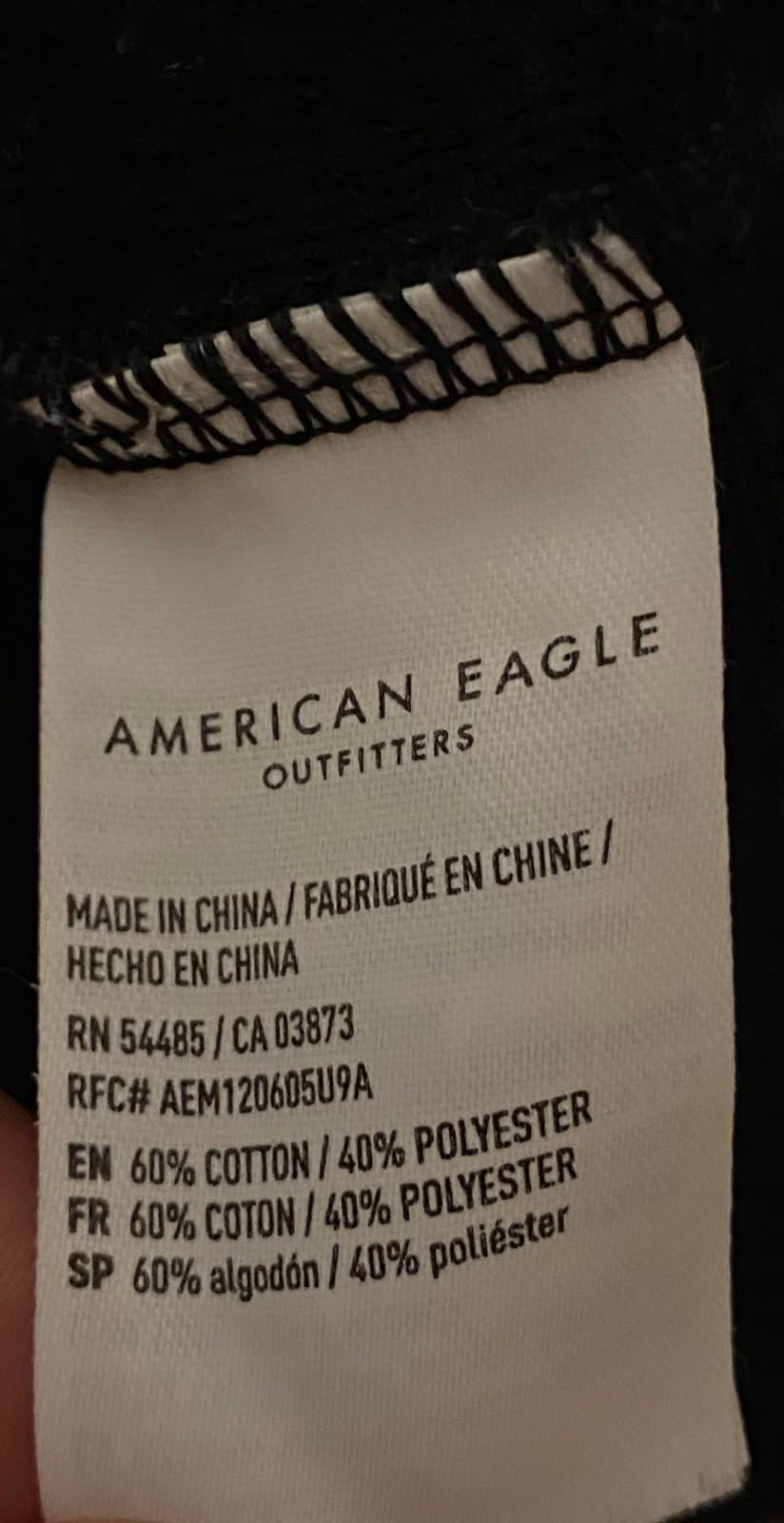 Black and white American eagle AHH-MAZINGLY SOfT sweater - Thumbnail 4