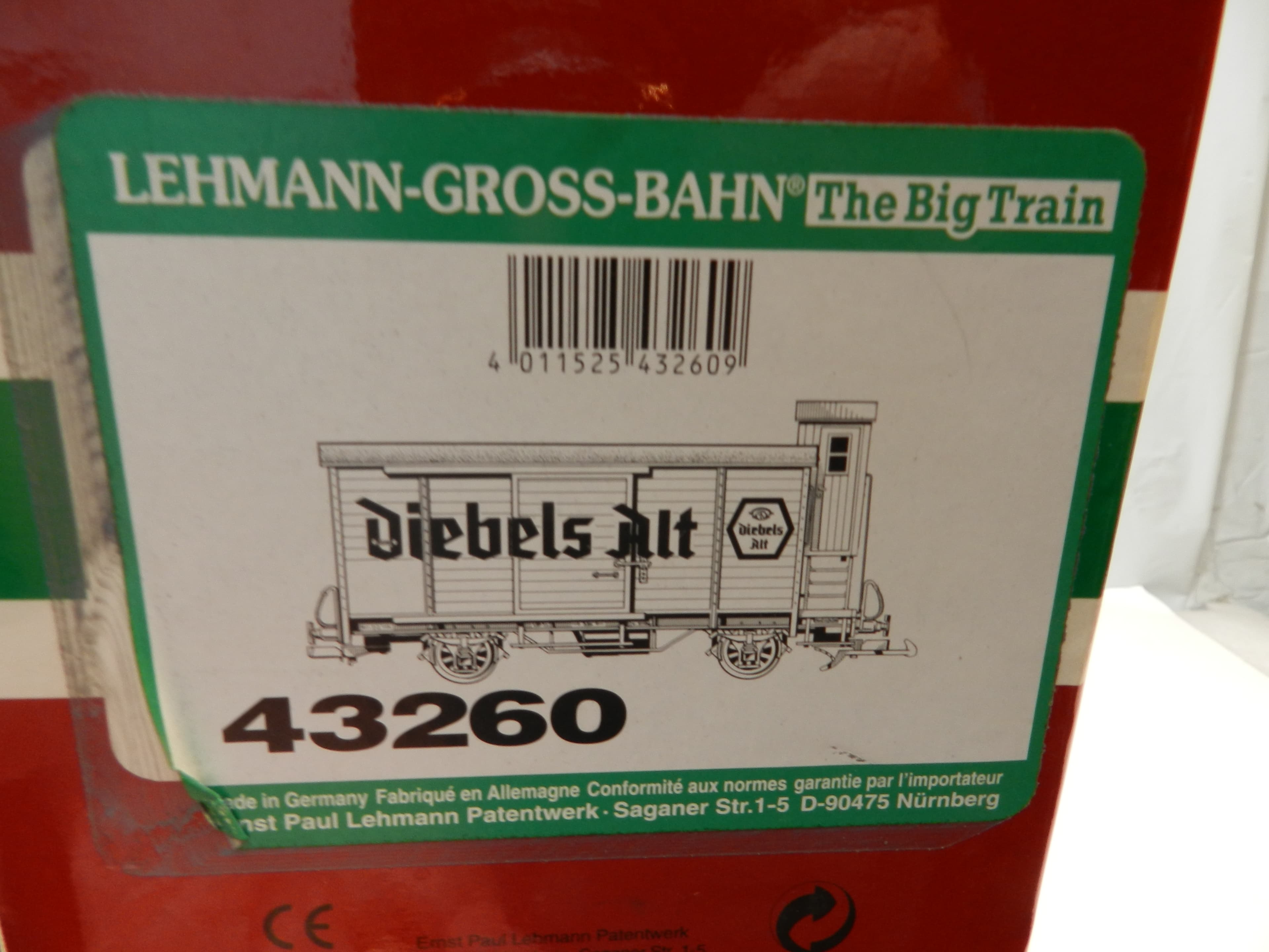 LGB 43260 Iebel Beer Train Car G-scale (1:22.5) model freight car Unopened (O92K - Thumbnail 2