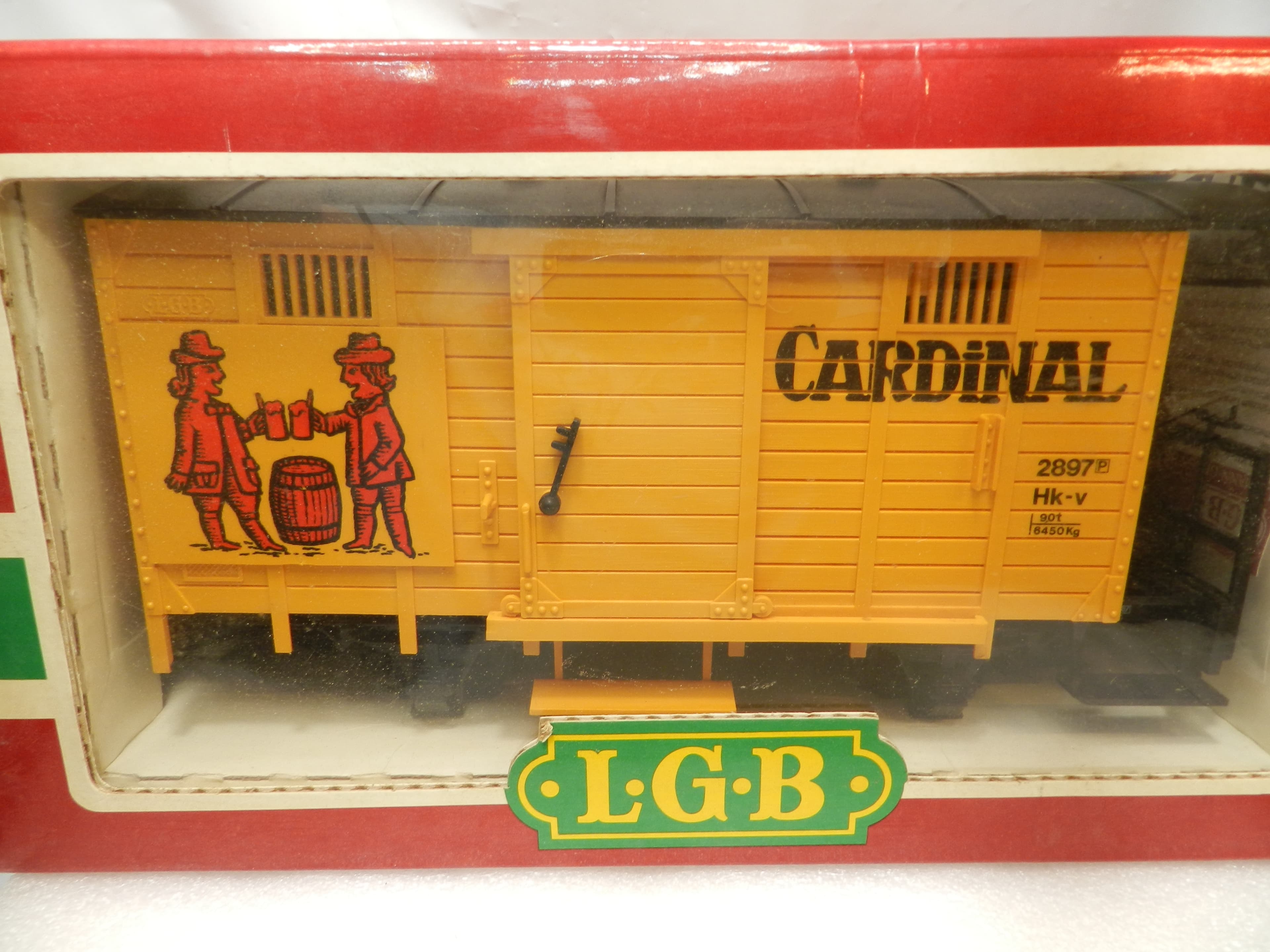 LGB Lehmann 4034 Cardinal Boxcar Model Train G-Scale (1:22.5 proportions) O93K - Thumbnail 3