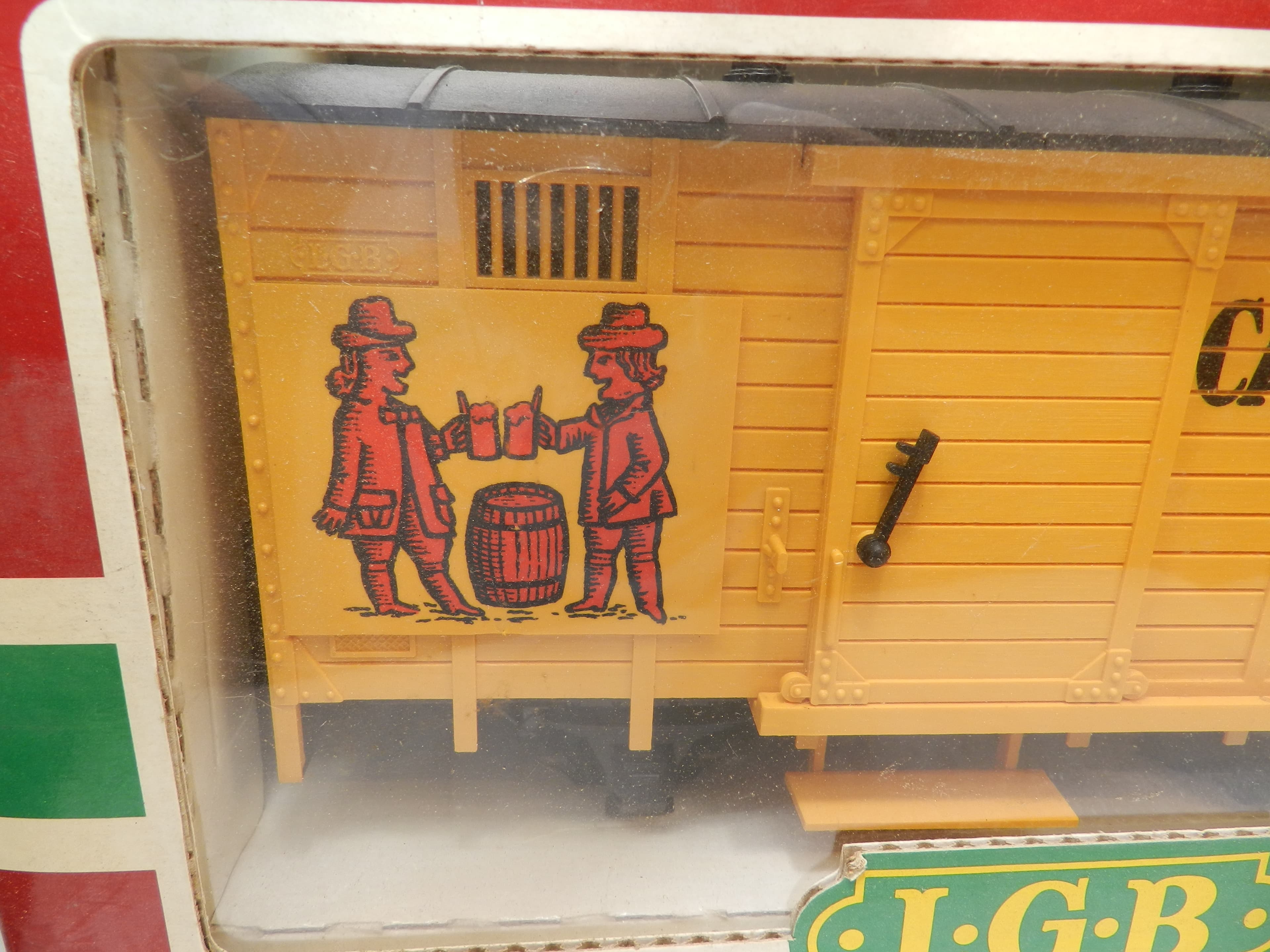 LGB Lehmann 4034 Cardinal Boxcar Model Train G-Scale (1:22.5 proportions) O93K - Thumbnail 4