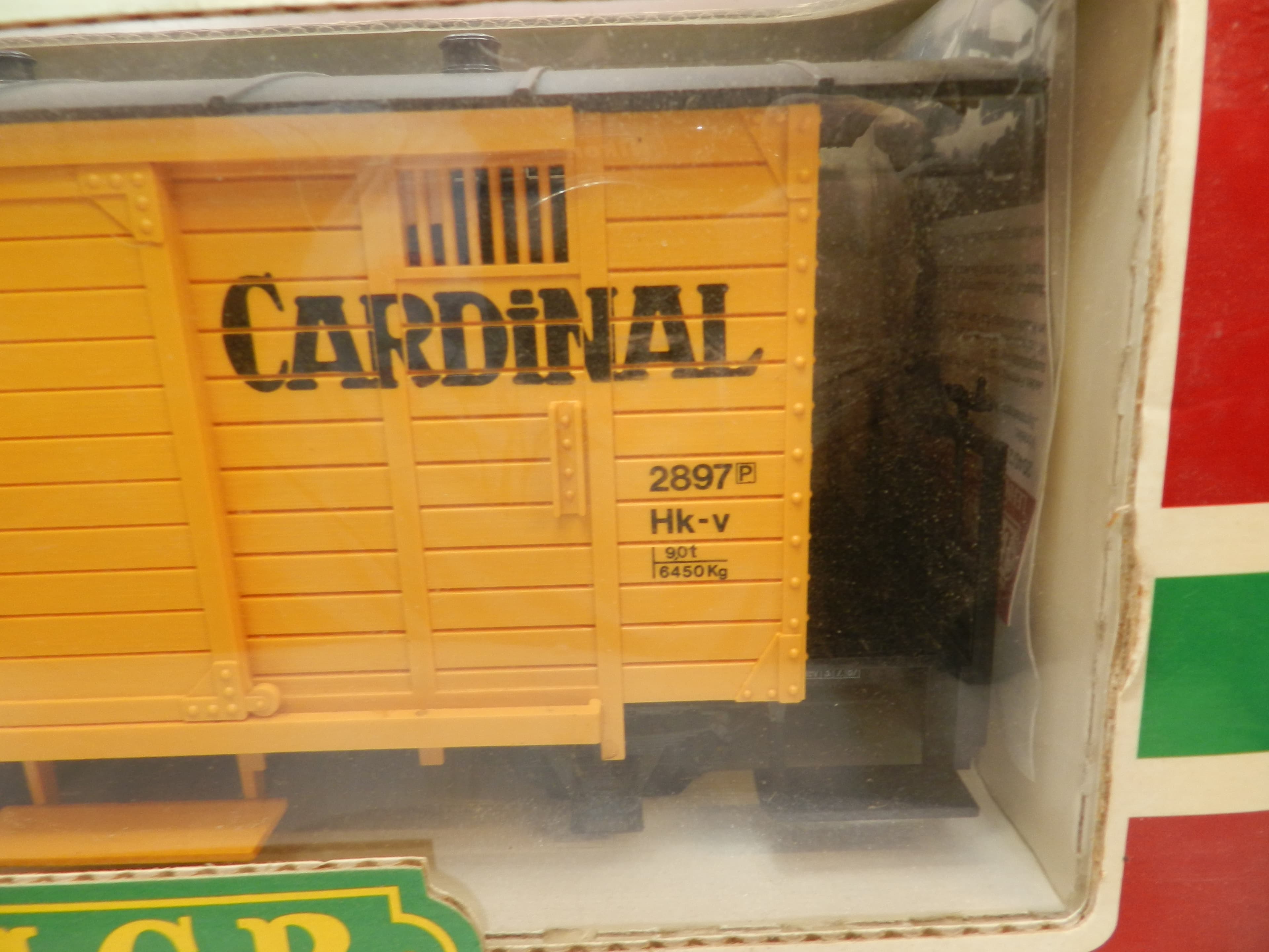 LGB Lehmann 4034 Cardinal Boxcar Model Train G-Scale (1:22.5 proportions) O93K - Thumbnail 5