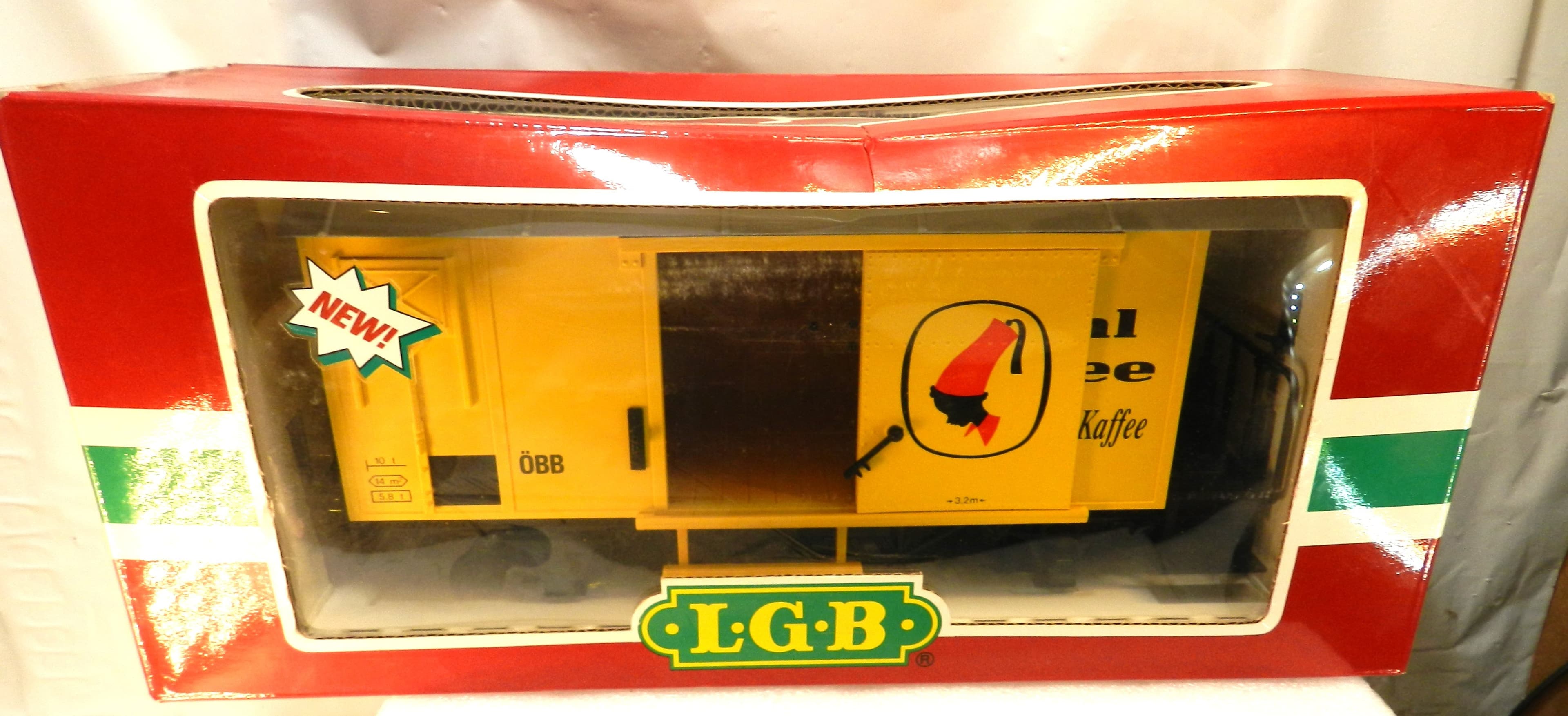 Rare LGB 44280 Meinl Kaffee Boxcar  G-Scale (1:22.5) Unopened (O95K)