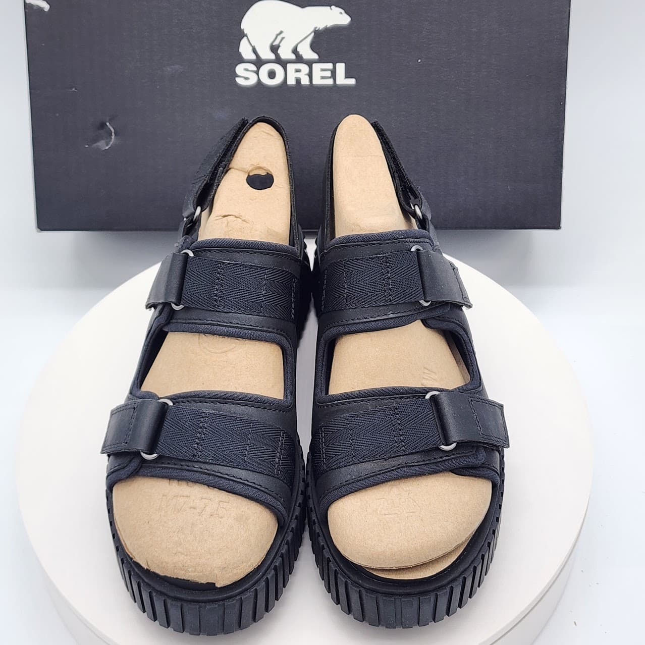 NEW Sorel ONA Ave Multistrap Sandals Black Women's Size 8 Sport Platform Sandals - Thumbnail 7