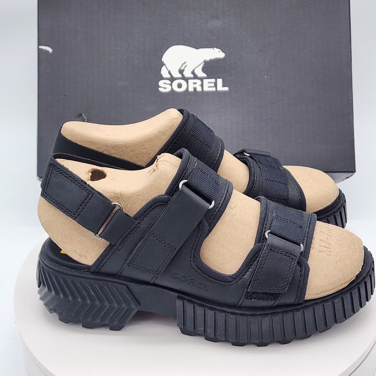 NEW Sorel ONA Ave Multistrap Sandals Black Women's Size 8 Sport Platform Sandals - Thumbnail 2