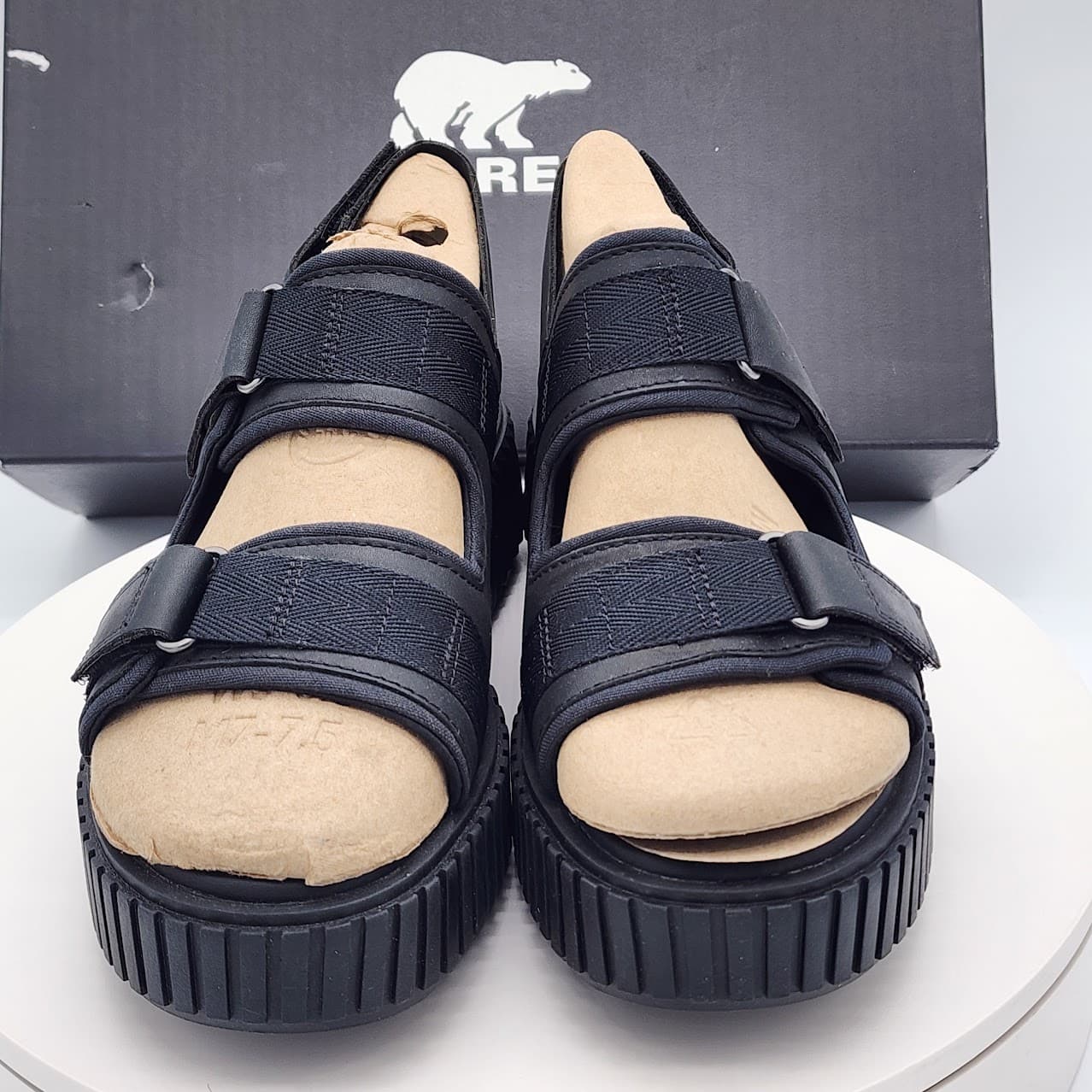 NEW Sorel ONA Ave Multistrap Sandals Black Women's Size 8 Sport Platform Sandals - Thumbnail 6