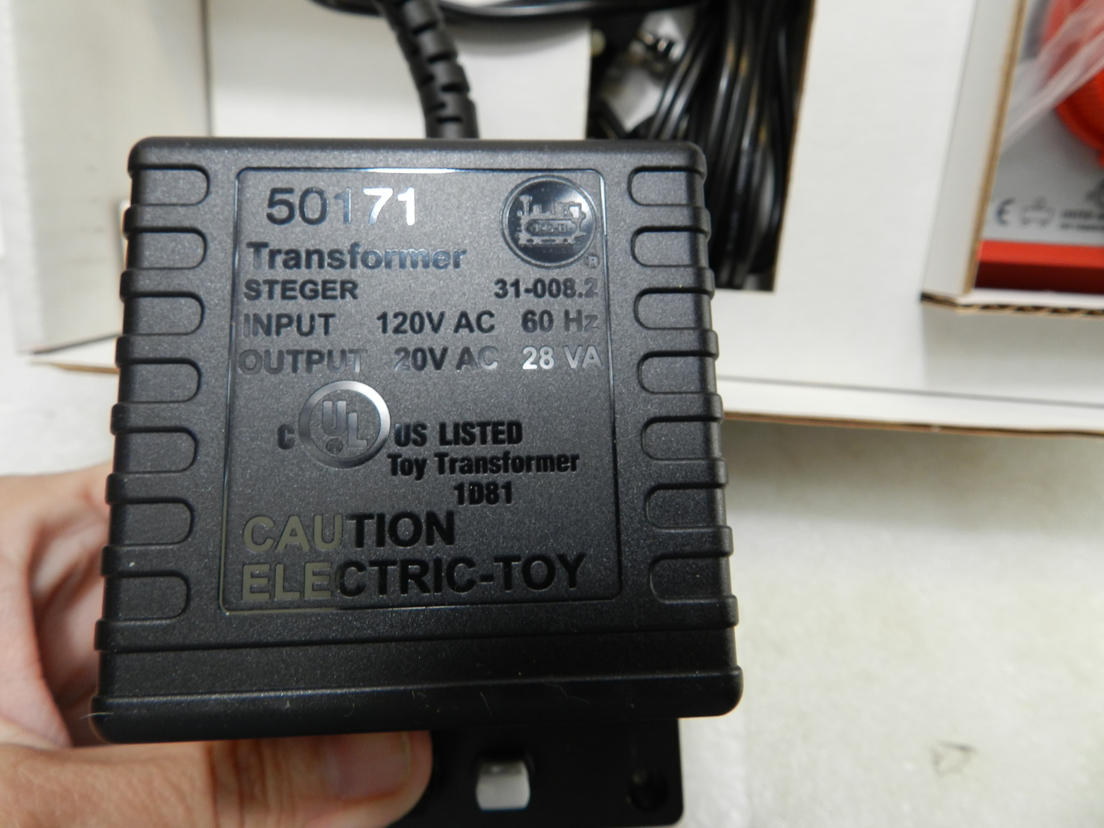 LGB 50171 Transformer, Throttle and Track Power Cable, 1 Amp, 120 Volt NIB O97K - Thumbnail 7