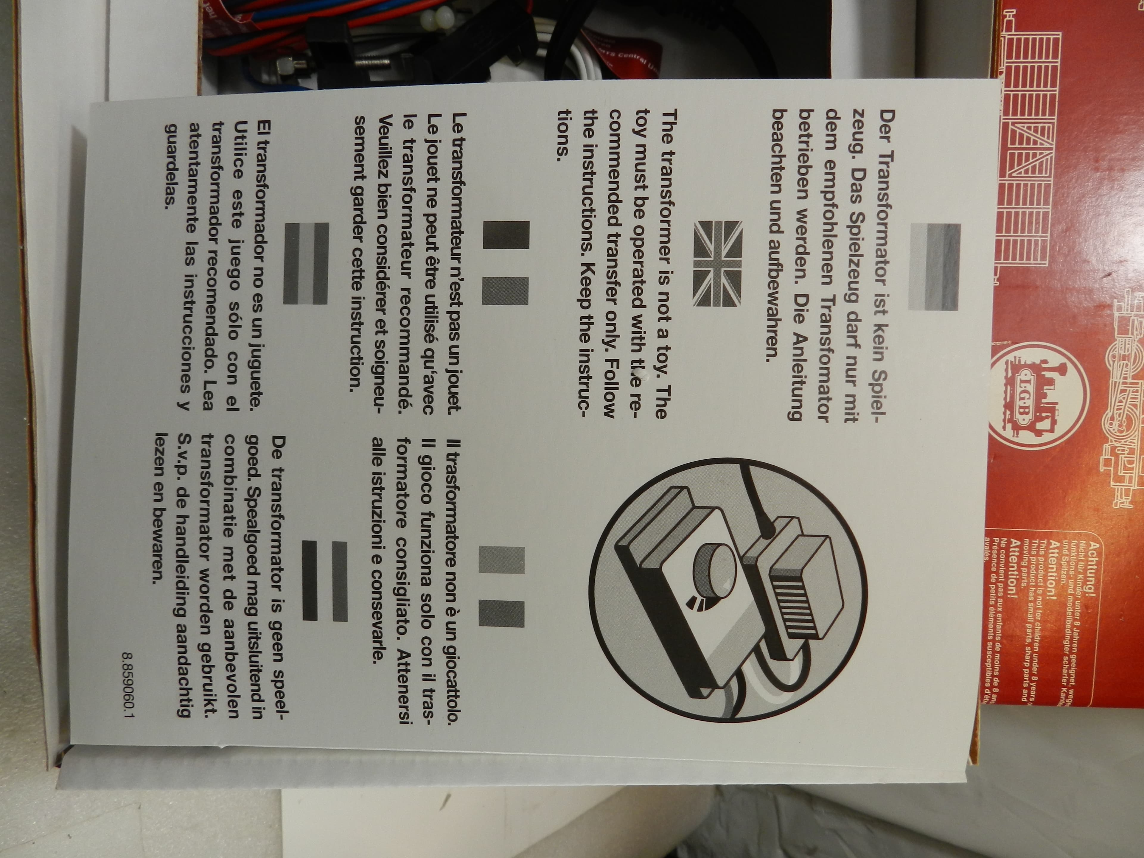 LGB 50171 Transformer, Throttle and Track Power Cable, 1 Amp, 120 Volt NIB O97K - Thumbnail 8
