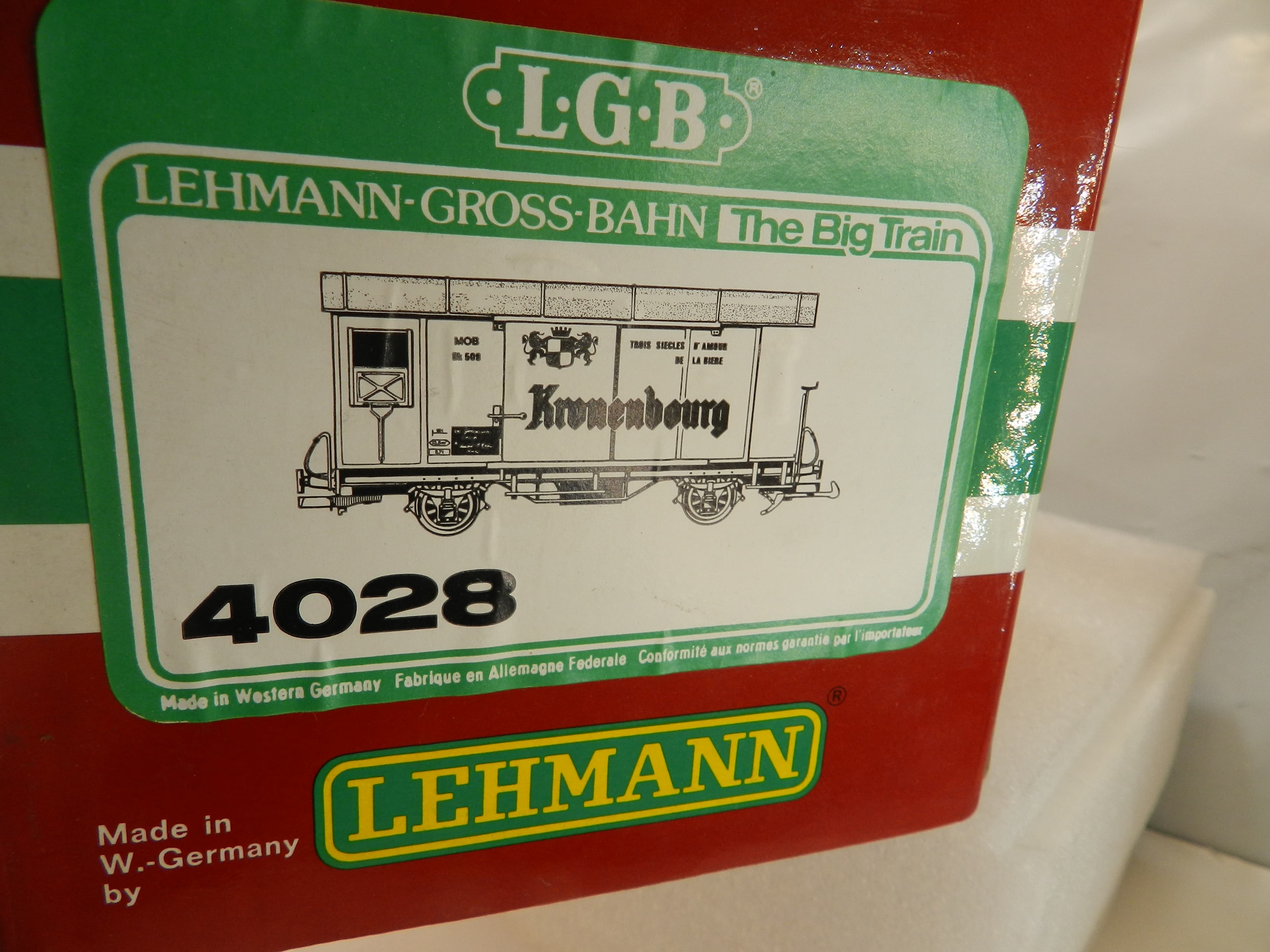 Vintage LGB 4028 Kronenbourg Box Car Train G Scale Model Original Box (O98K) - Thumbnail 5