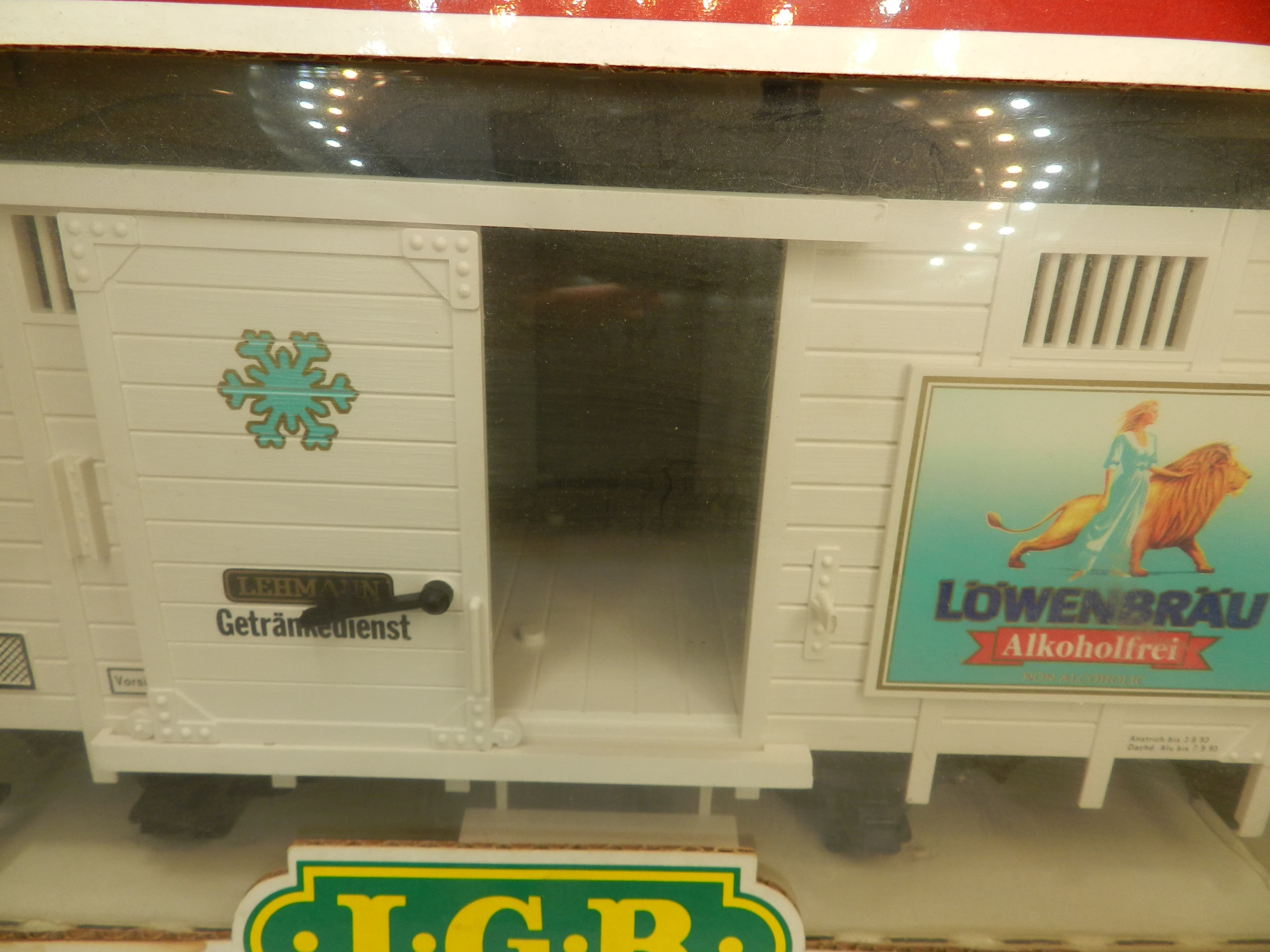 LGB 42310 - G Scale Reefer Lowenbrau Boxcar Freight Car 2 Axle (O99K) - Thumbnail 7